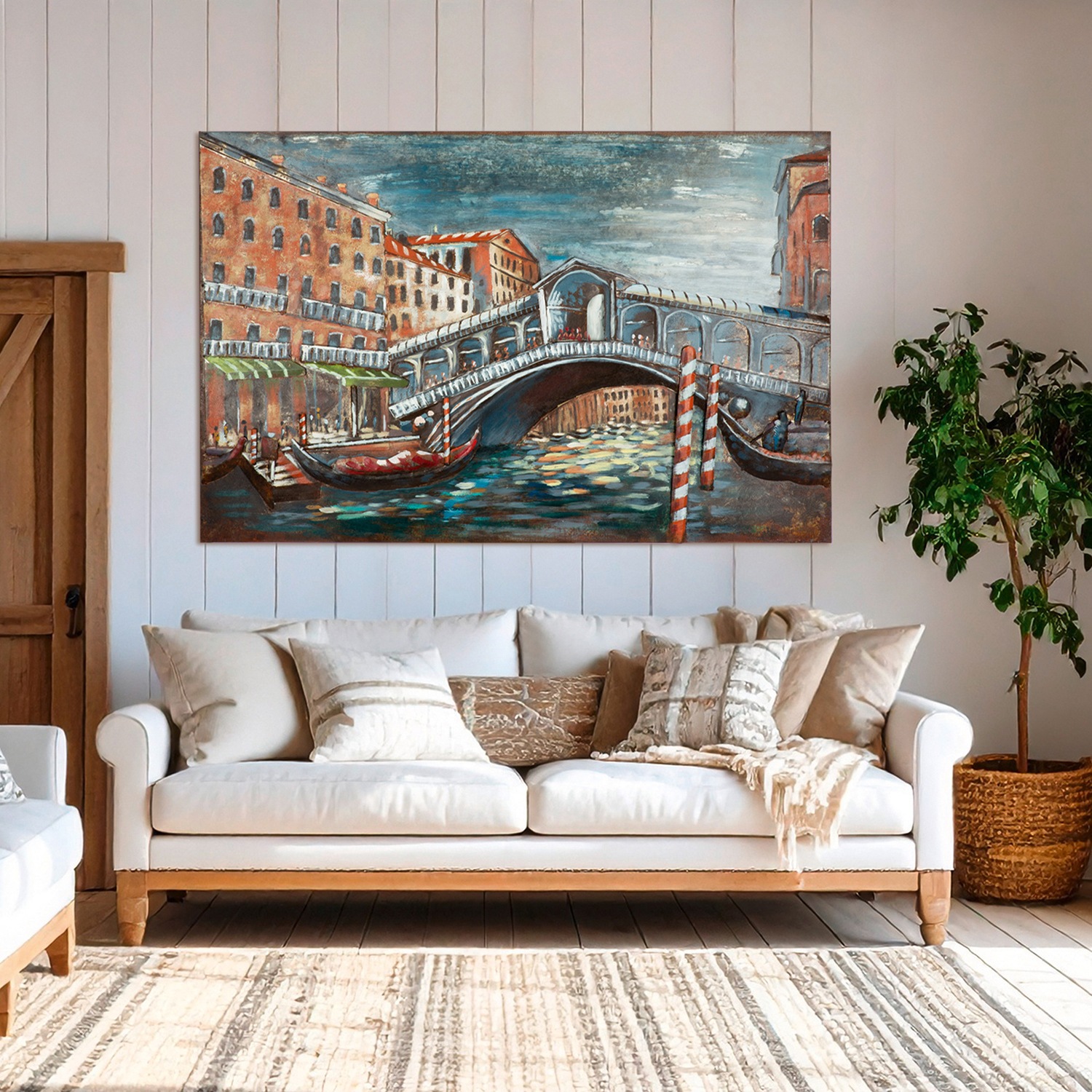 Image of Casablanca by Gilde Metallbild "Bild rechteckig Ponte di Rialto mehrfarbig H. 80 cm" 1 Stk. tlg.