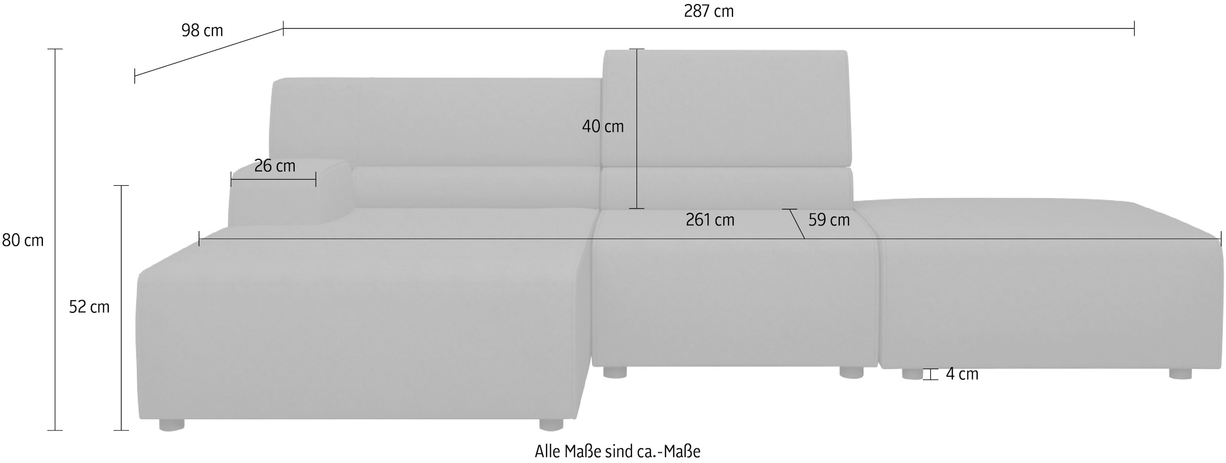 Egoitaliano Ecksofa »Babouche, Designsofa mit aussergewöhnlichem Sitzkomfort zum Wohlfühlen«