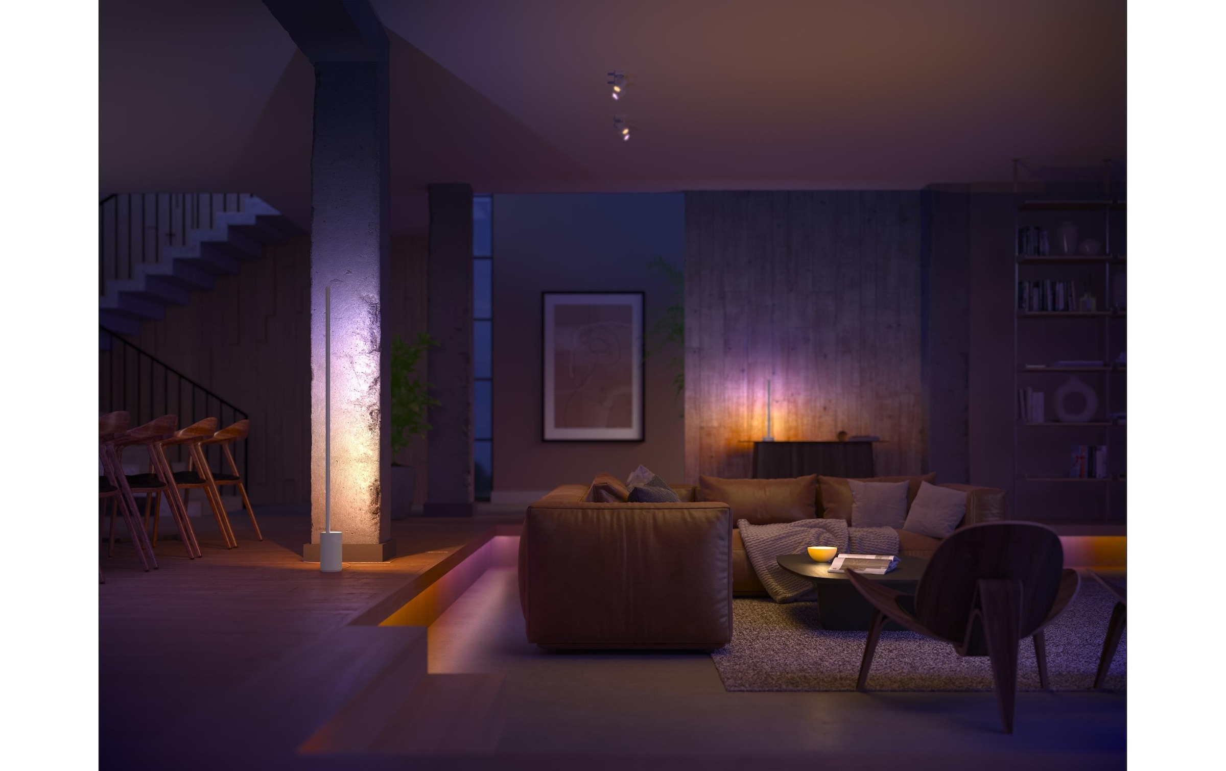 Philips Hue Lampadaire à LED »Gradient Signe inkl. DimmSwitch«