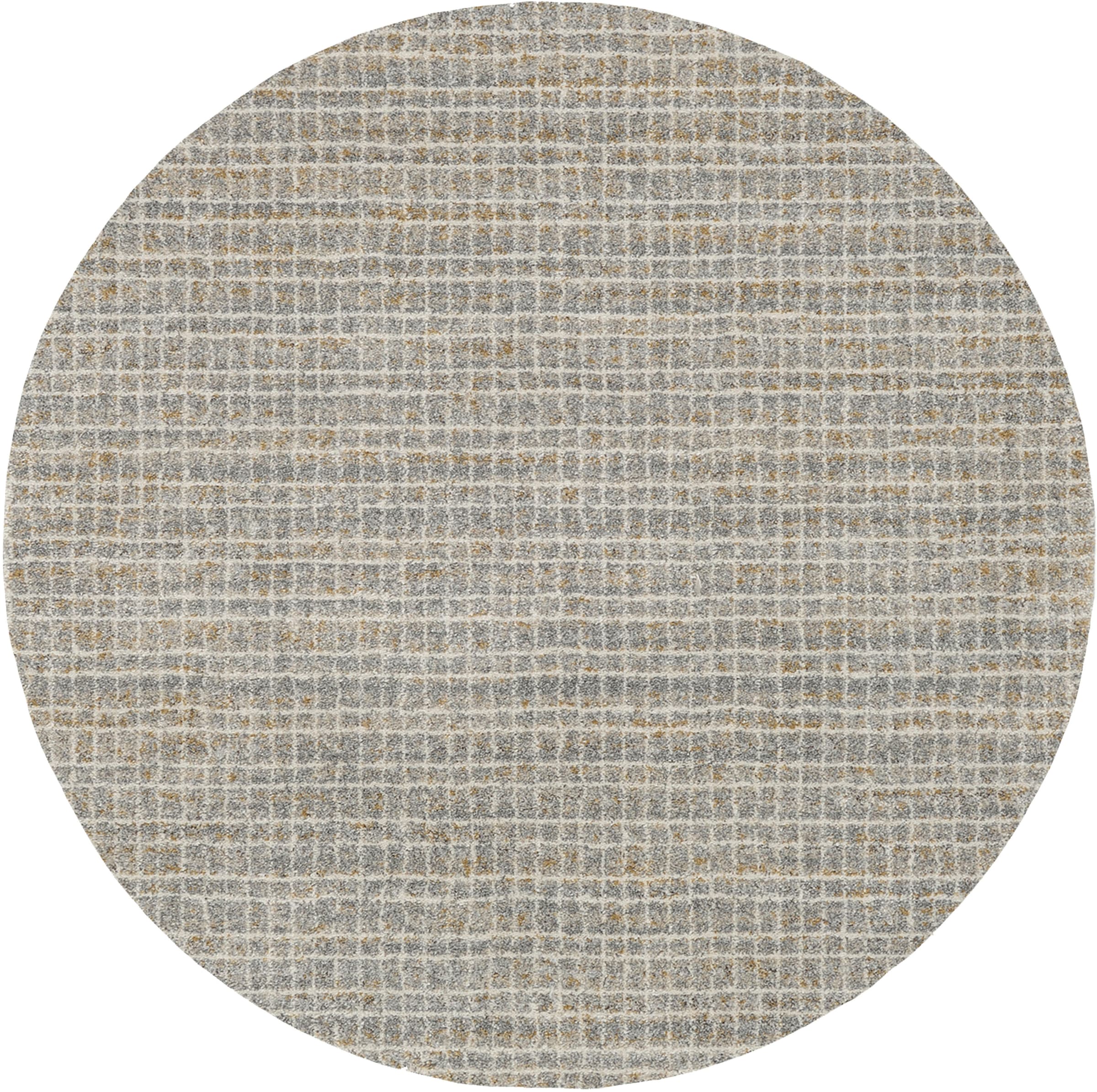 Image of OCI DIE TEPPICHMARKE Teppich "NEW VILLA GEO" rund 20 mm Höhe fein kariertes Design, Wohnzimmer