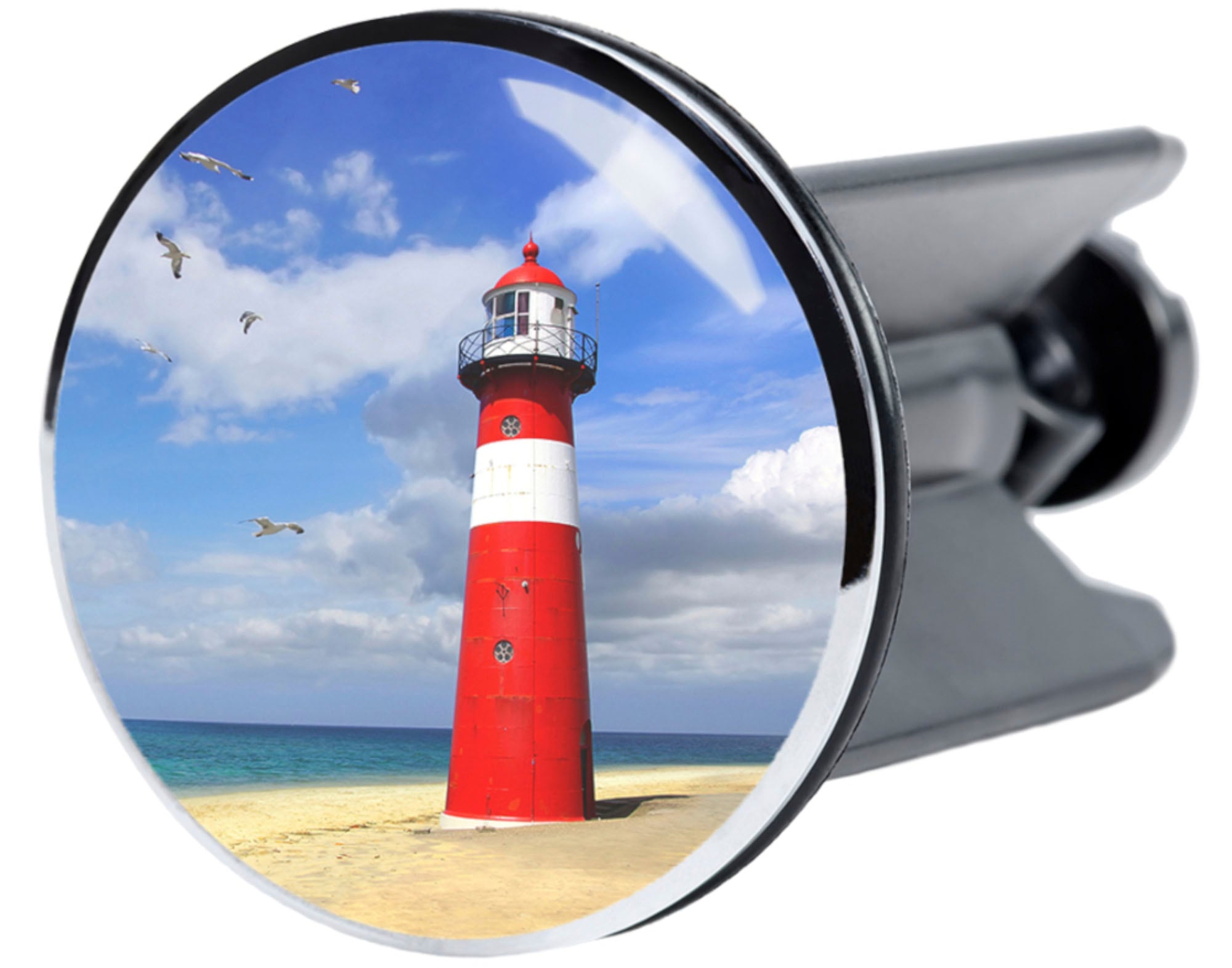 Sanilo Set d'accessoires de salle de bain »Leuchtturm« WC-Sitz, Badteppich, Stöpsel, Seifenspender und WC-Bürste