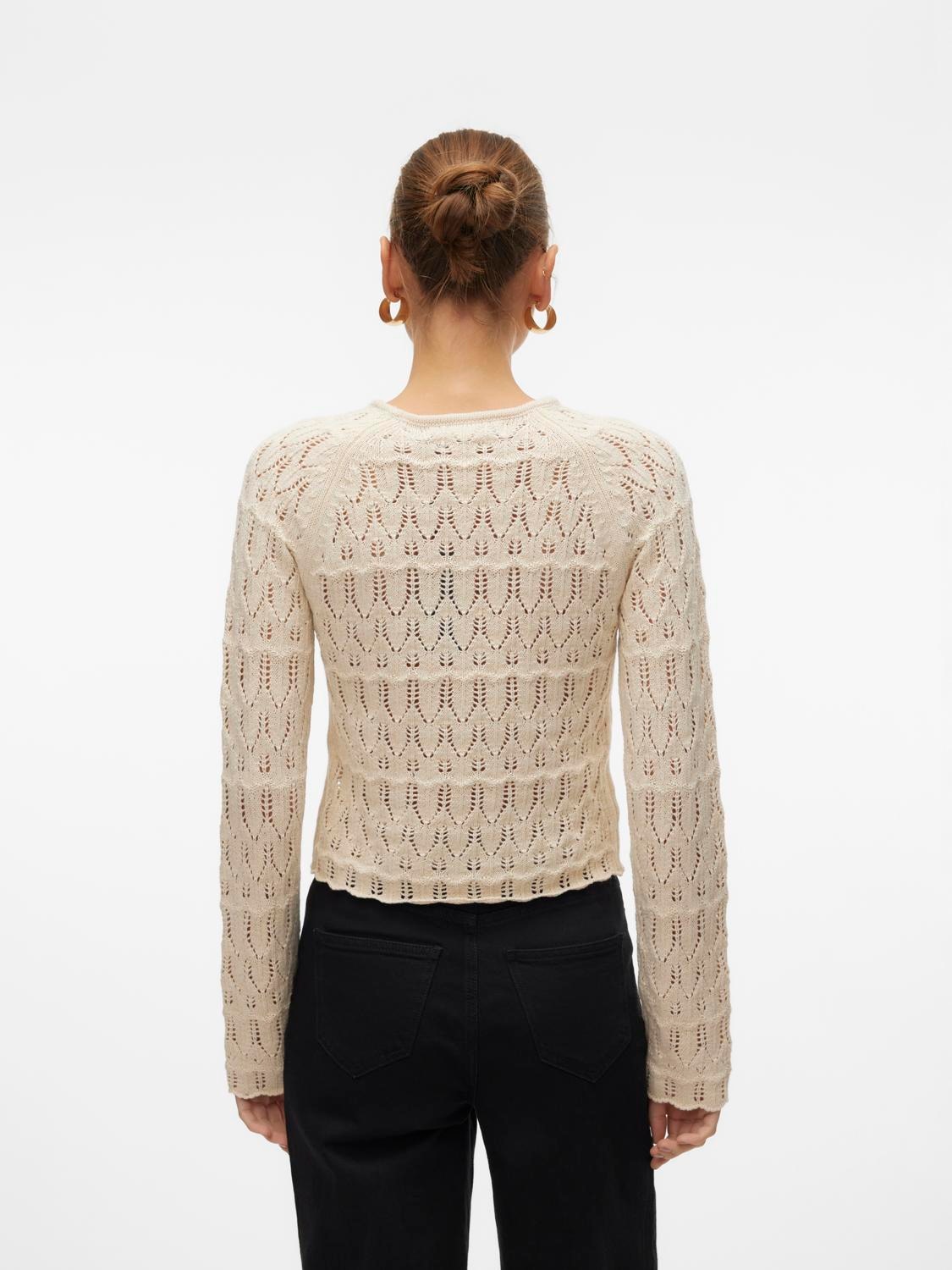 Vero Moda Strickpullover »VMNEWFABIENNE LS O-NECK PULLOVER NOOS«