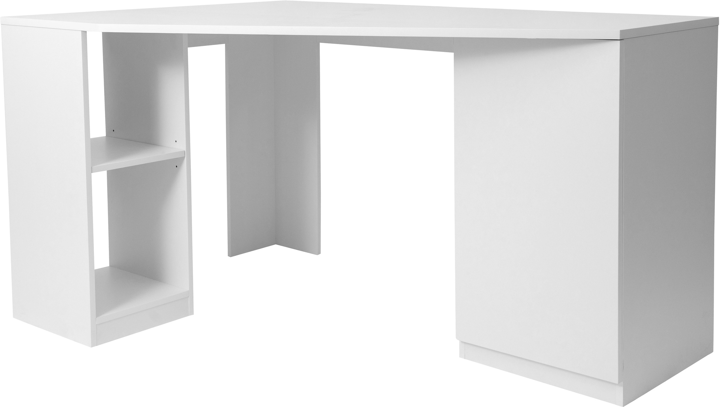 Image of GOODproduct Eckschreibtisch "AVRIL" Regalschreibtisch mit viel Stauraum, Push-to-Open, Breite: 140 cm