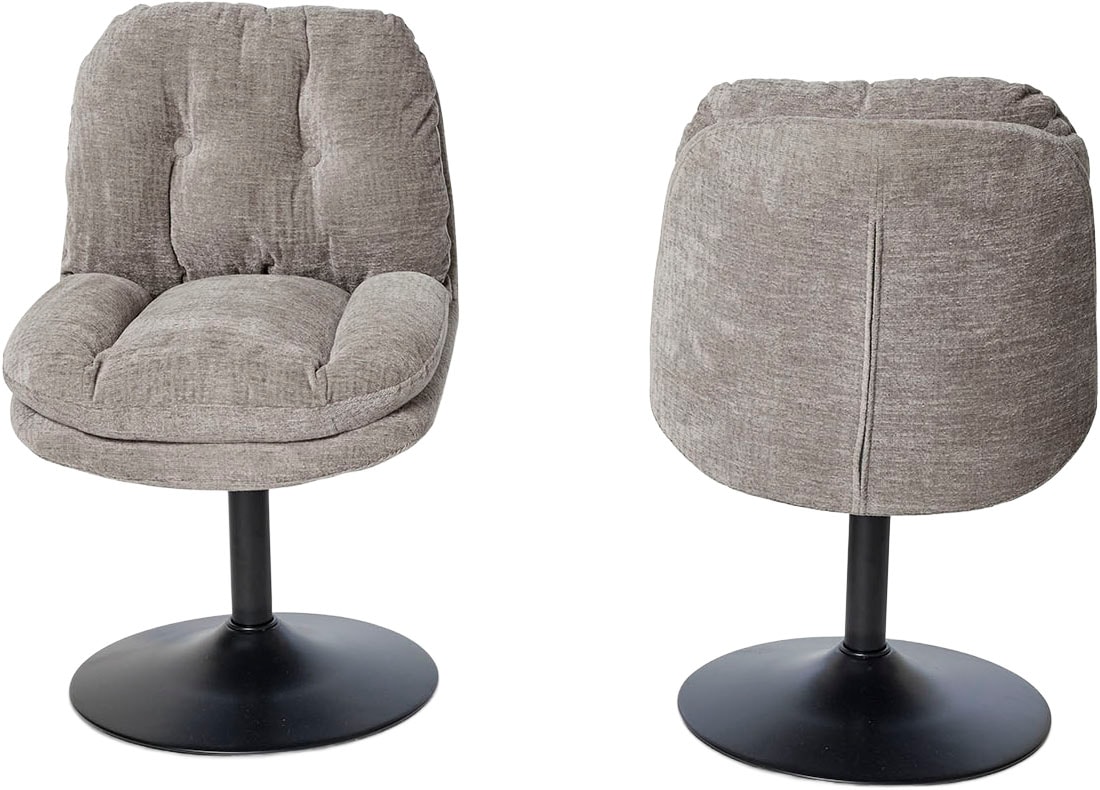 Jahnke Chaise à coque »KISS TWIST DUO« () lot de 2, pivotant, rembourré, structure métallique, L:50,5xP:62xH:80 cm
