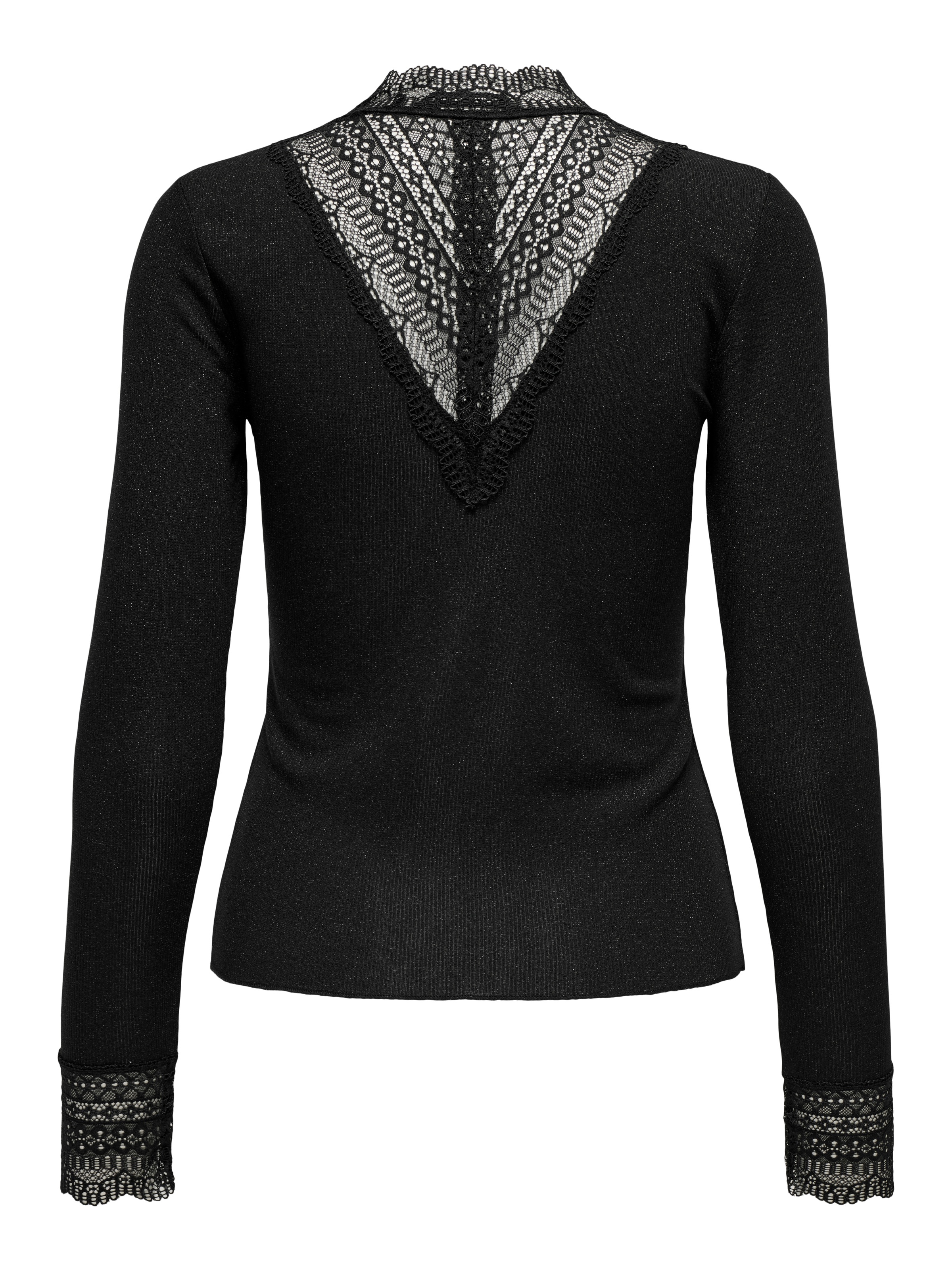 ONLY CARMAKOMA Langarmshirt »CARTILDE GLITTER L/S HIGHNECK TOP NOOS«