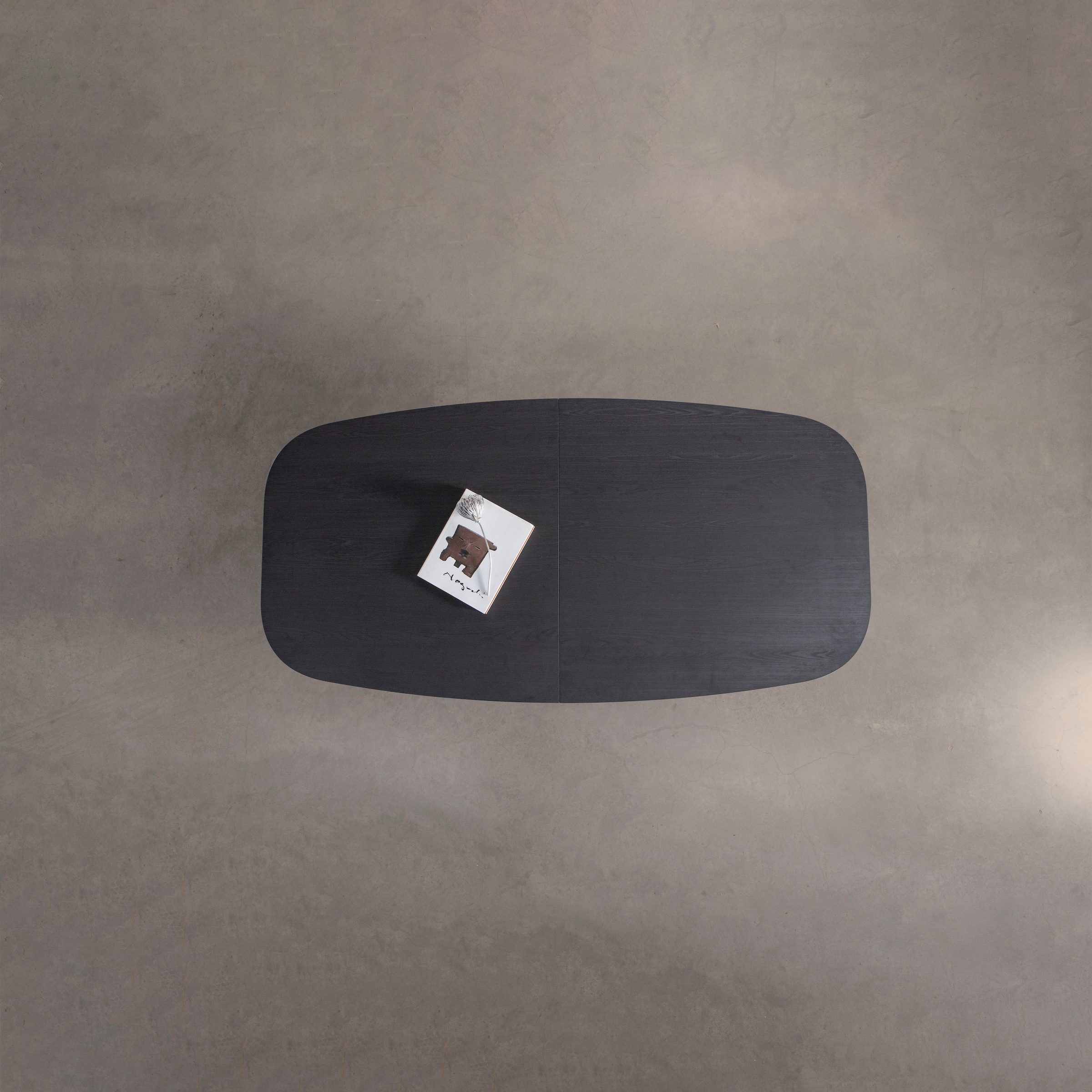 WOOOD Table de salle à manger »Arros MDF Lackiert Ausziehbar, B 220 x T 90 x H 75 cm« Forme ovale, capacité de charge partie centrale 100 kg, grain visible