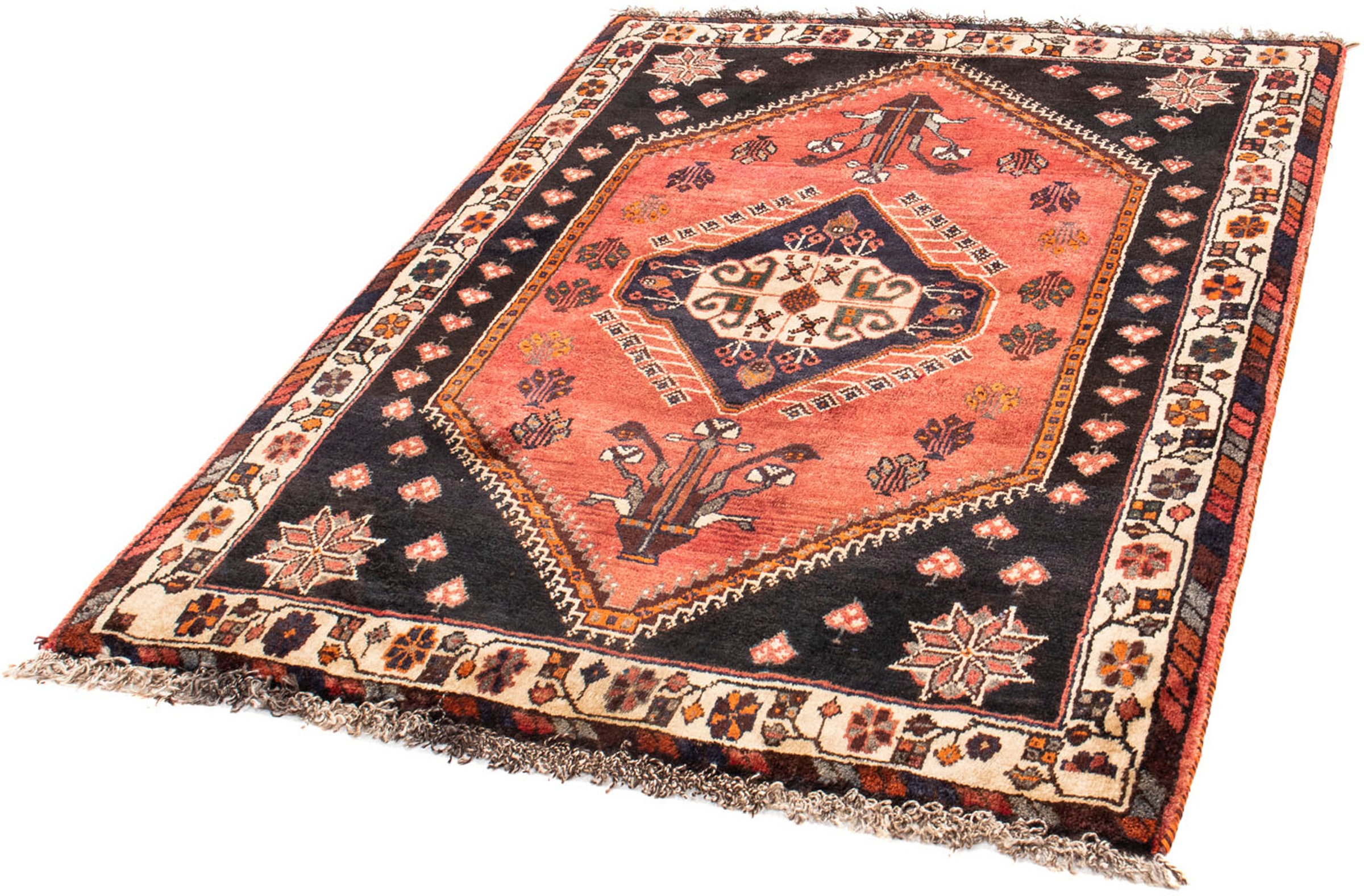 Image of morgenland Orientteppich »Perser - Nomadic - 147 x 110 cm - dunkelblau«, rechteckig, 10 mm Höhe, Wohnzimmer, Handgeknüpft, Einzelstück mit Zertifikat bei Ackermann Versand Schweiz