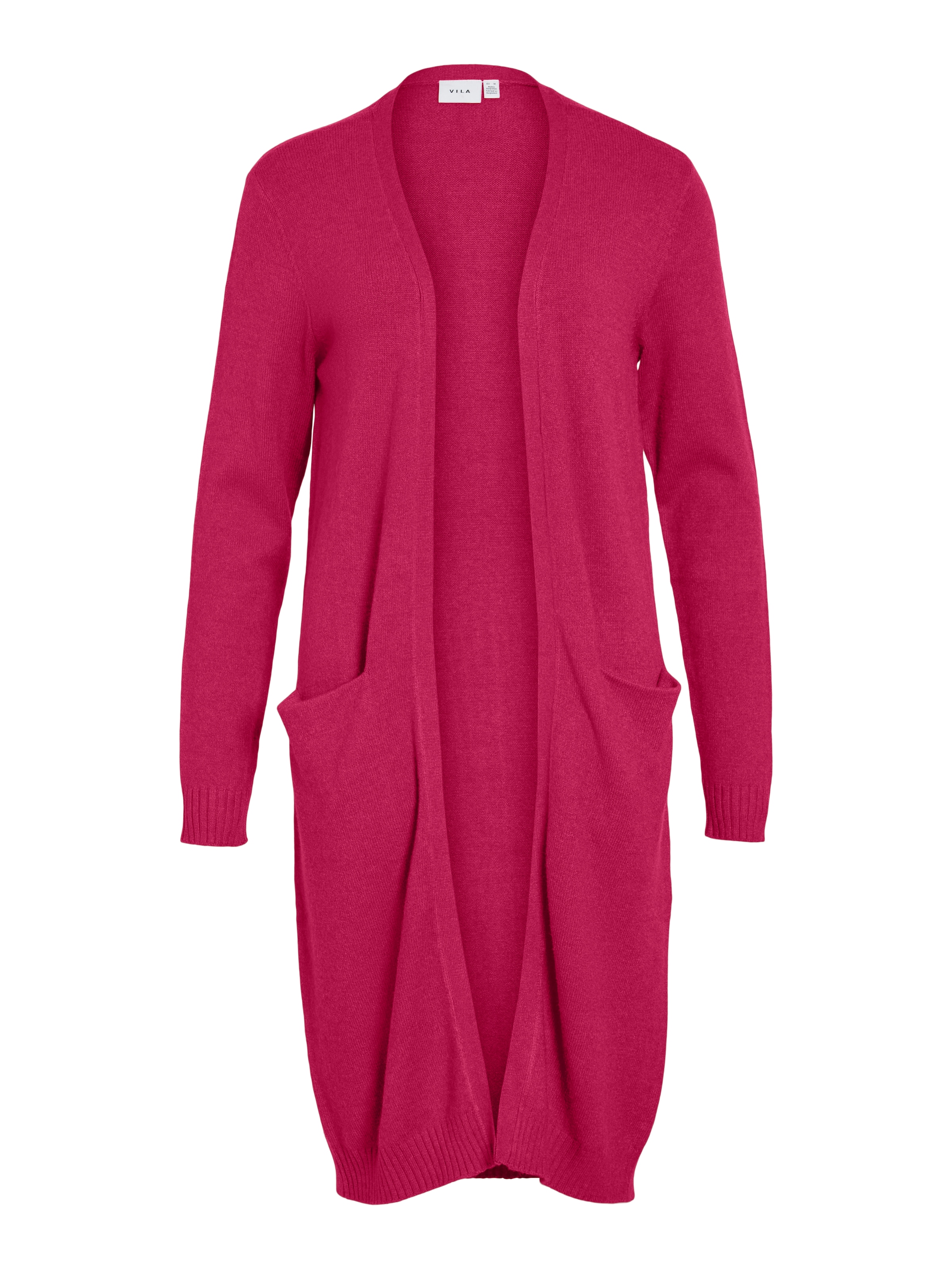 Vila Cardigan long »VIRIL LONG L/S  KNIT CARDIGAN - NOOS« Viskosemischung, regular fit