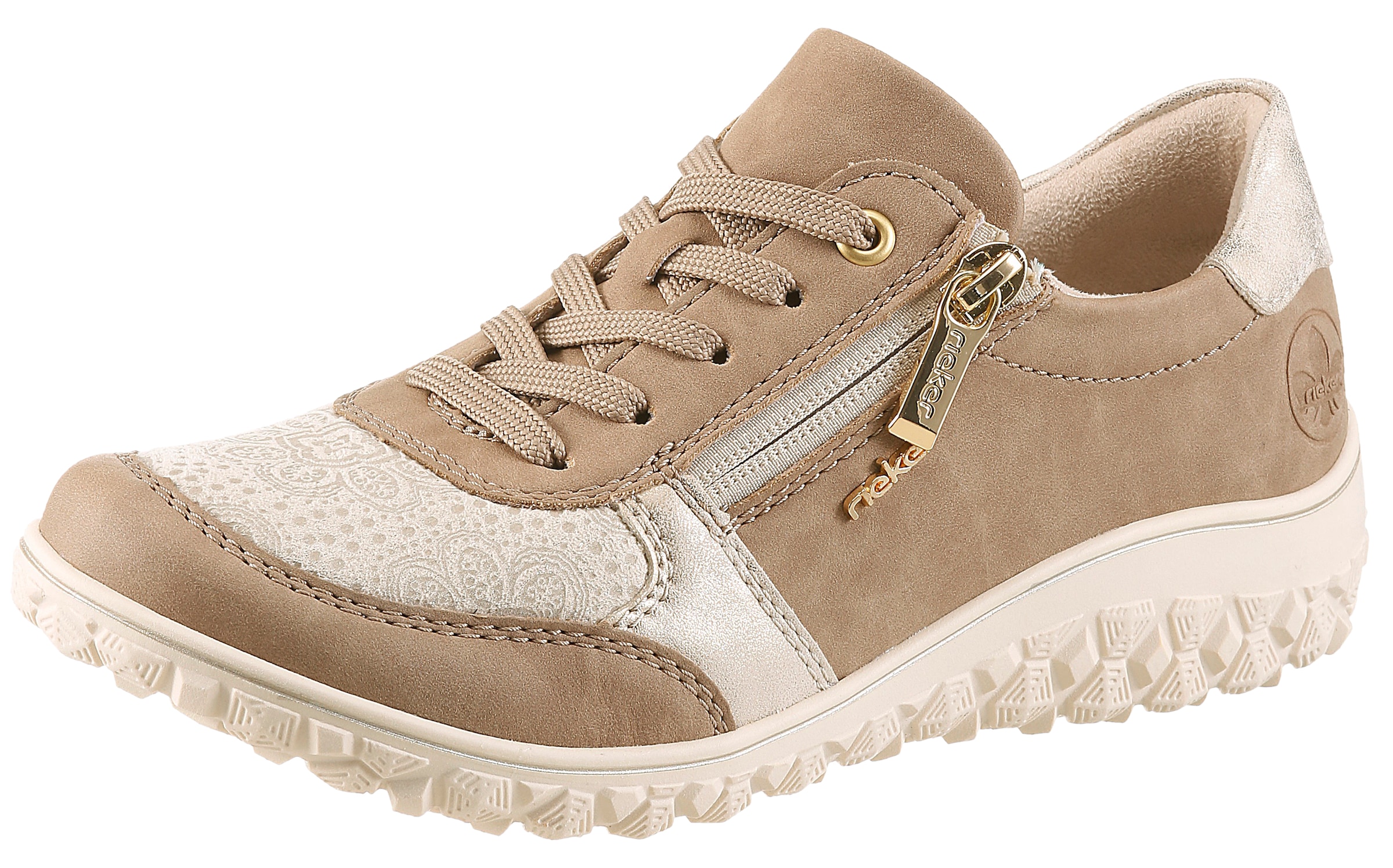 Image of Rieker Sneaker Schnürschuh, Halbschuh, Keilsneaker mit Reissverschluss