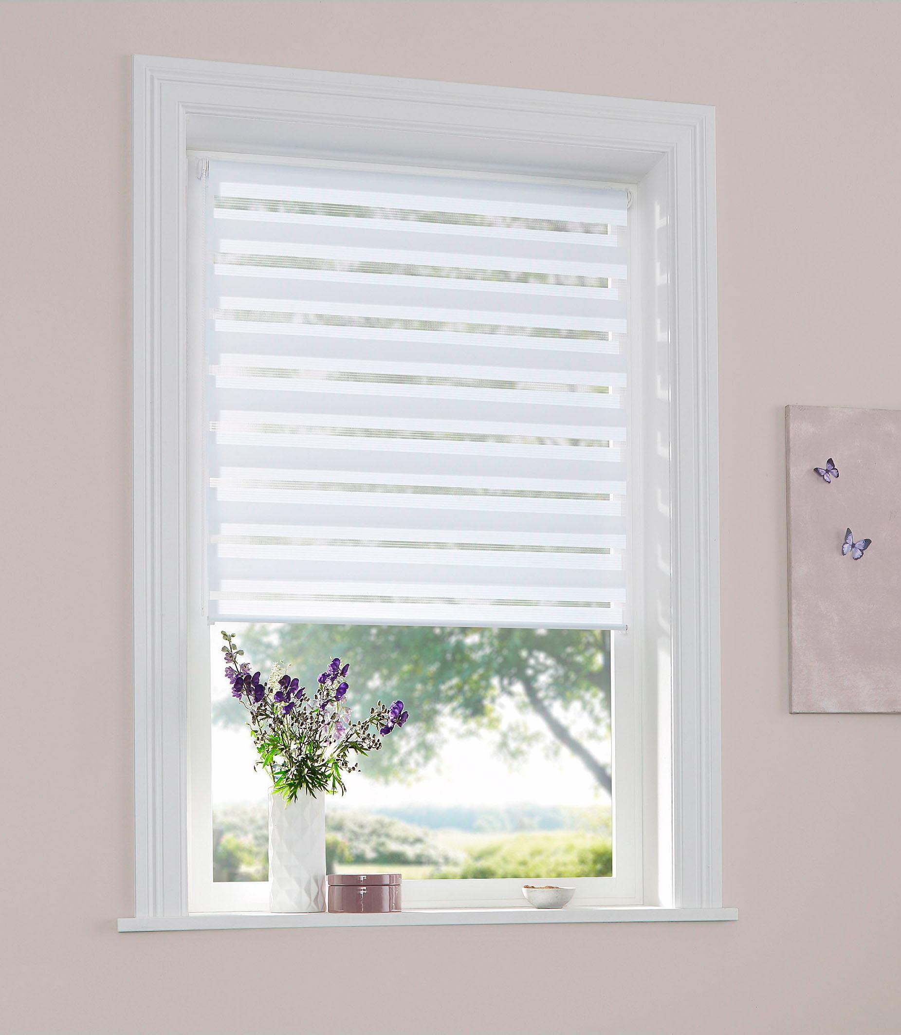 Image of my home Doppelrollo »MARANO«, Lichtschutz, ohne Bohren, freihängend, im Fixmass, Rollo mit Klemmträger bei Ackermann Versand Schweiz