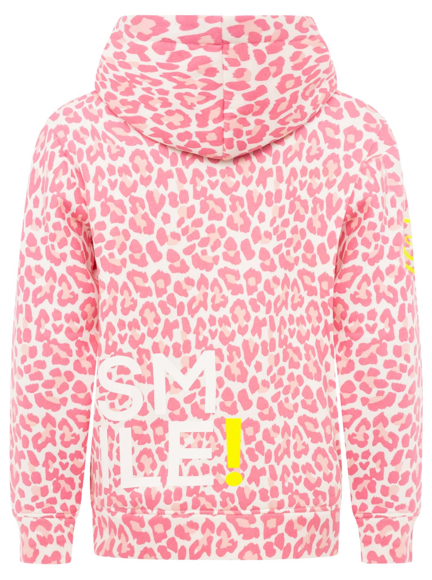 Zwillingsherz Hoodie »"Alissa Leo AOP"«, avec imprimé SMILE, capuche, motif léopard
