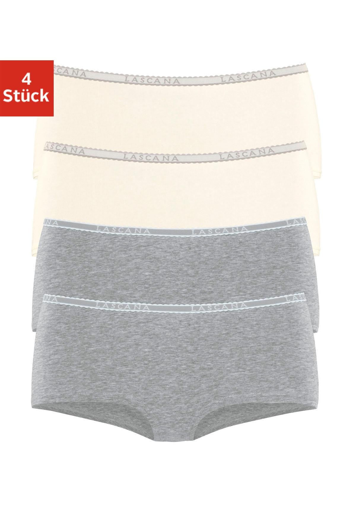 Panty, (4er-Pack), aus elastischer Baumwoll-Qualität