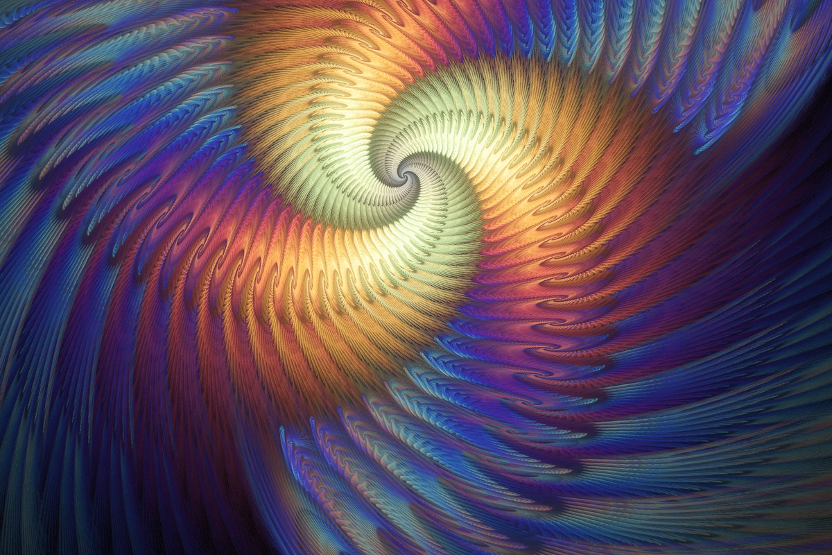 Image of Papermoon Fototapete »Psychedelische Spirale«, Vliestapete, hochwertiger Digitaldruck, inklusive Kleister bei Ackermann Versand Schweiz