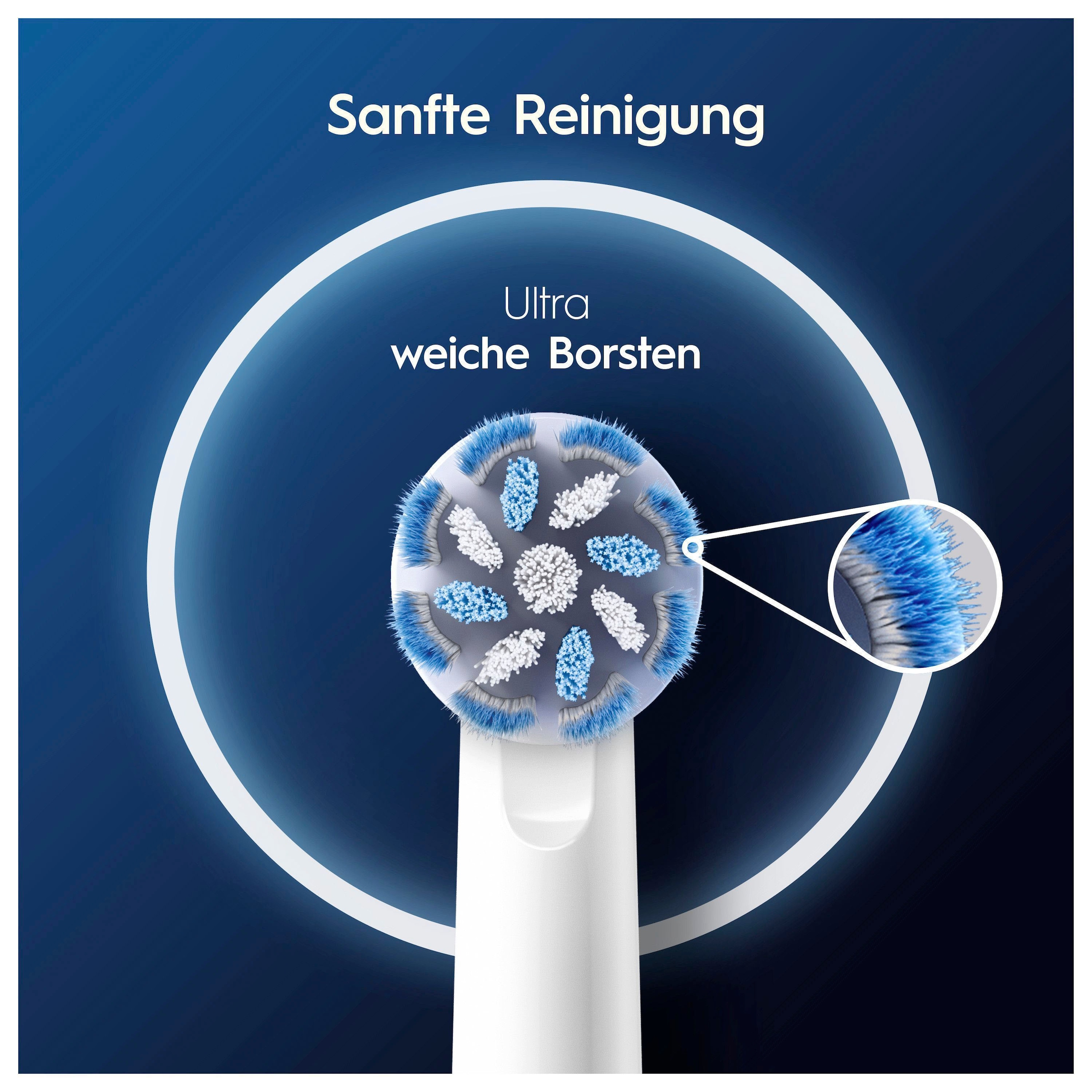 Oral-B Aufsteckbürsten »Pro Sensitive Clean«, X-förmige Borsten