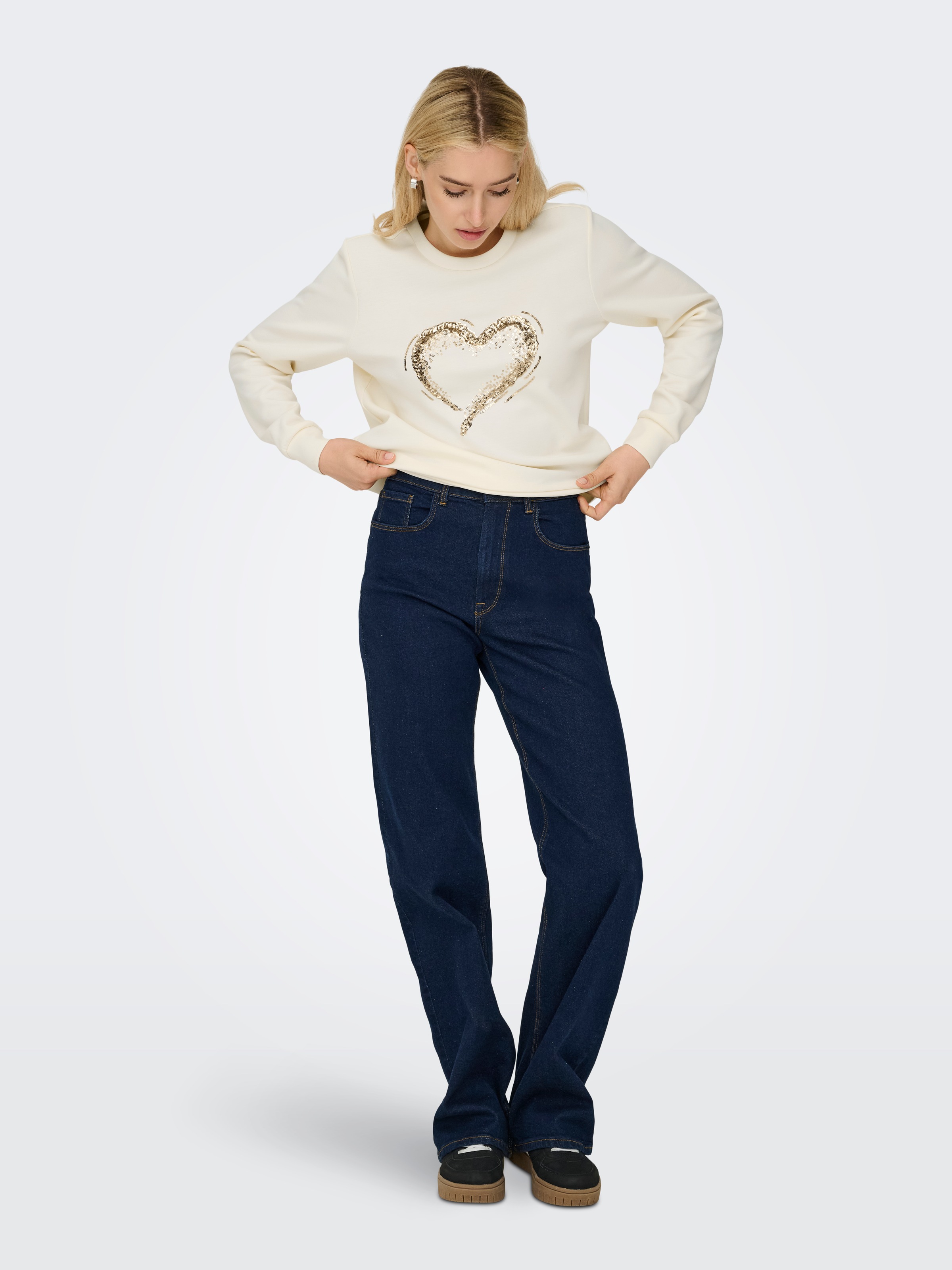 ONLY Sweatshirt »ONLMARCY L/S O-NECK BOX UB CC SWT«
