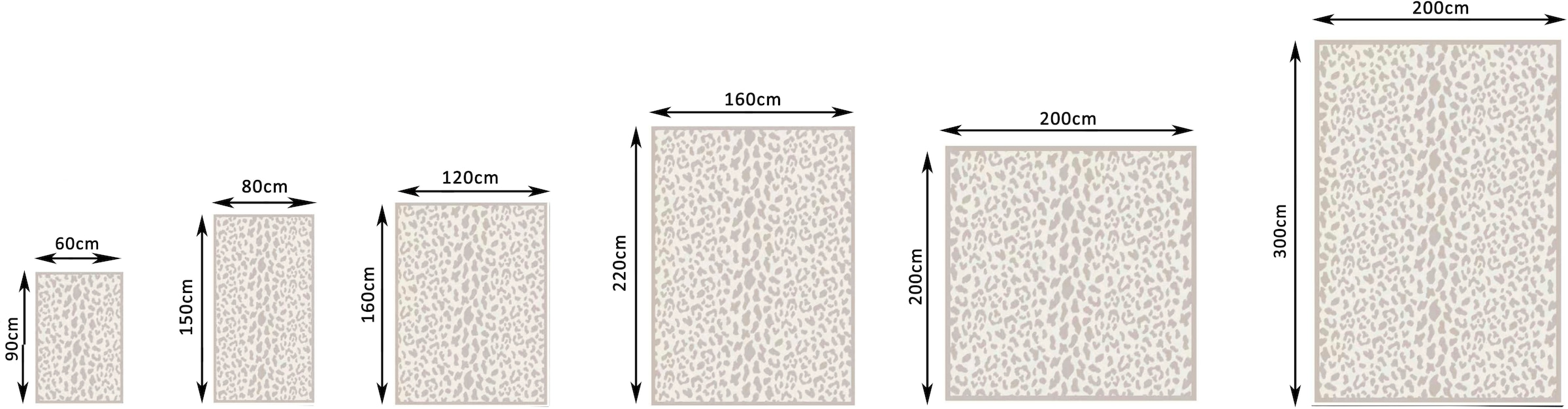GOODproduct Teppich »Leo, mit trendigem Leopardenmuster, waschbar« rechteckig 12 mm Höhe kuschelig & weich, modern, Animal Print, Wohnzimmer, Schlafzimmer