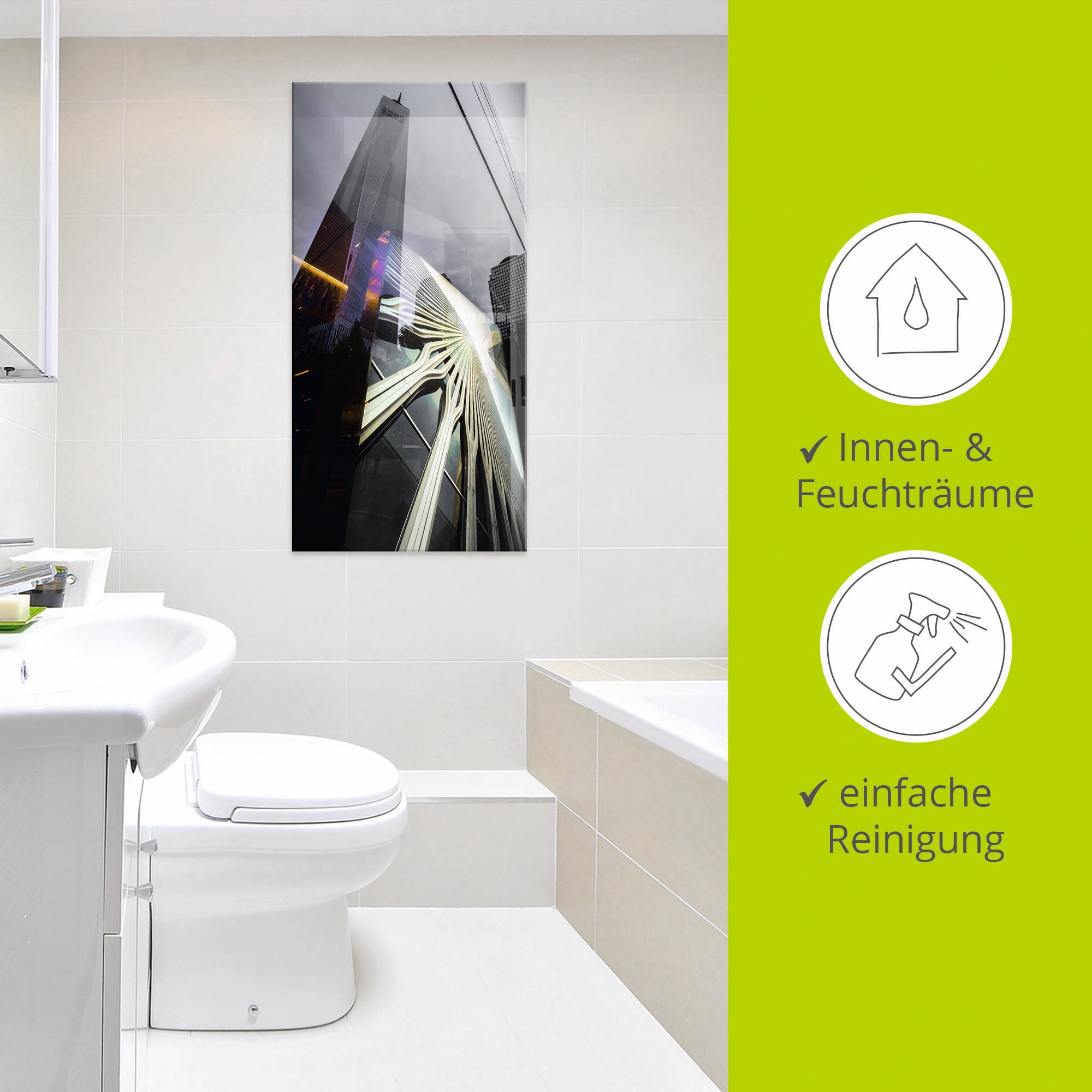 Artland Glasbild »One World Trade Center« Amerika 1 Stk. tlg. in verschiedenen Grössen