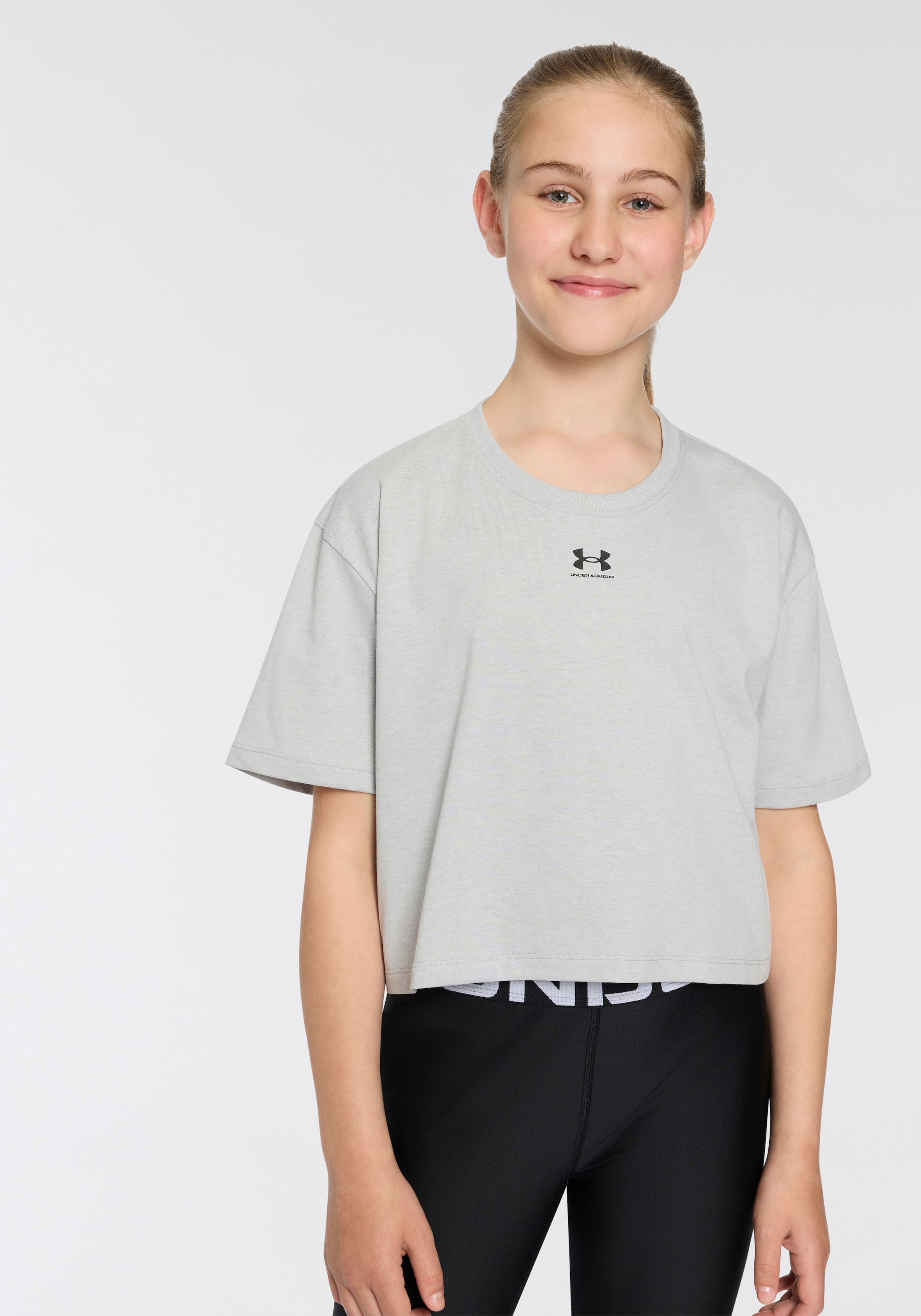 Image of Under Armour T-Shirt "RIVAL" Kurzarm, mit Rundhalsausschnitt, aus Baumwolle und Polyester