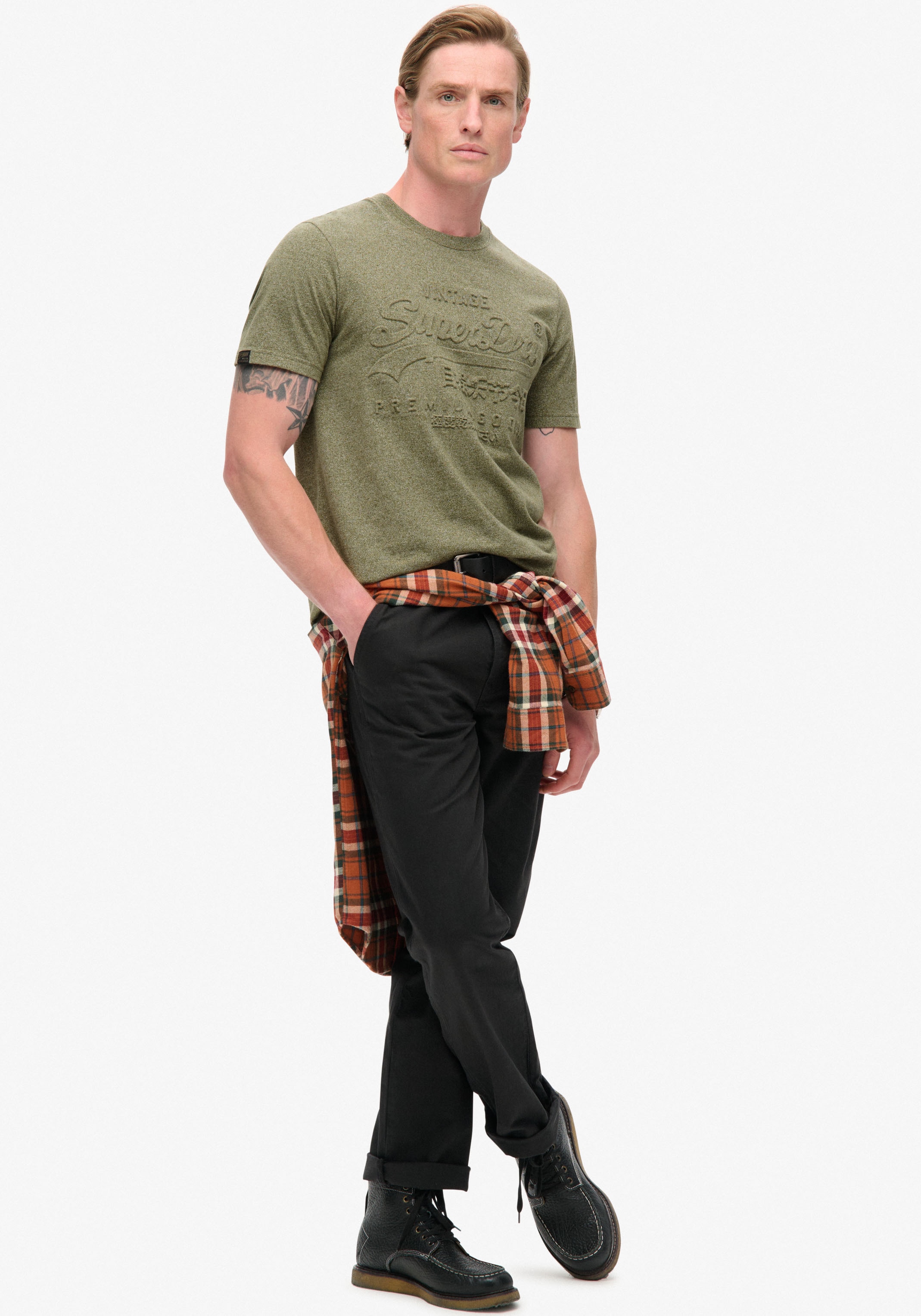 Superdry Rundhalsshirt »EMBOSSED VL GRAPHIC T SHIRT«