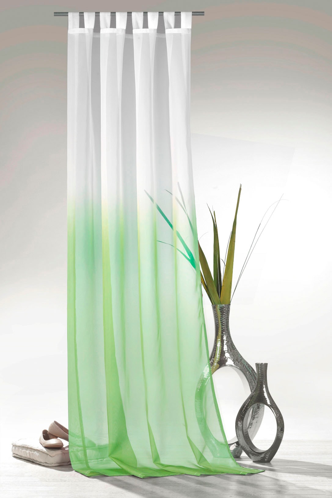 Weckbrodt Vorhang »Maischa« Schlaufen 1 Stk. tlg. Voile, transparent mit Farbverlauf, Gardine, Store