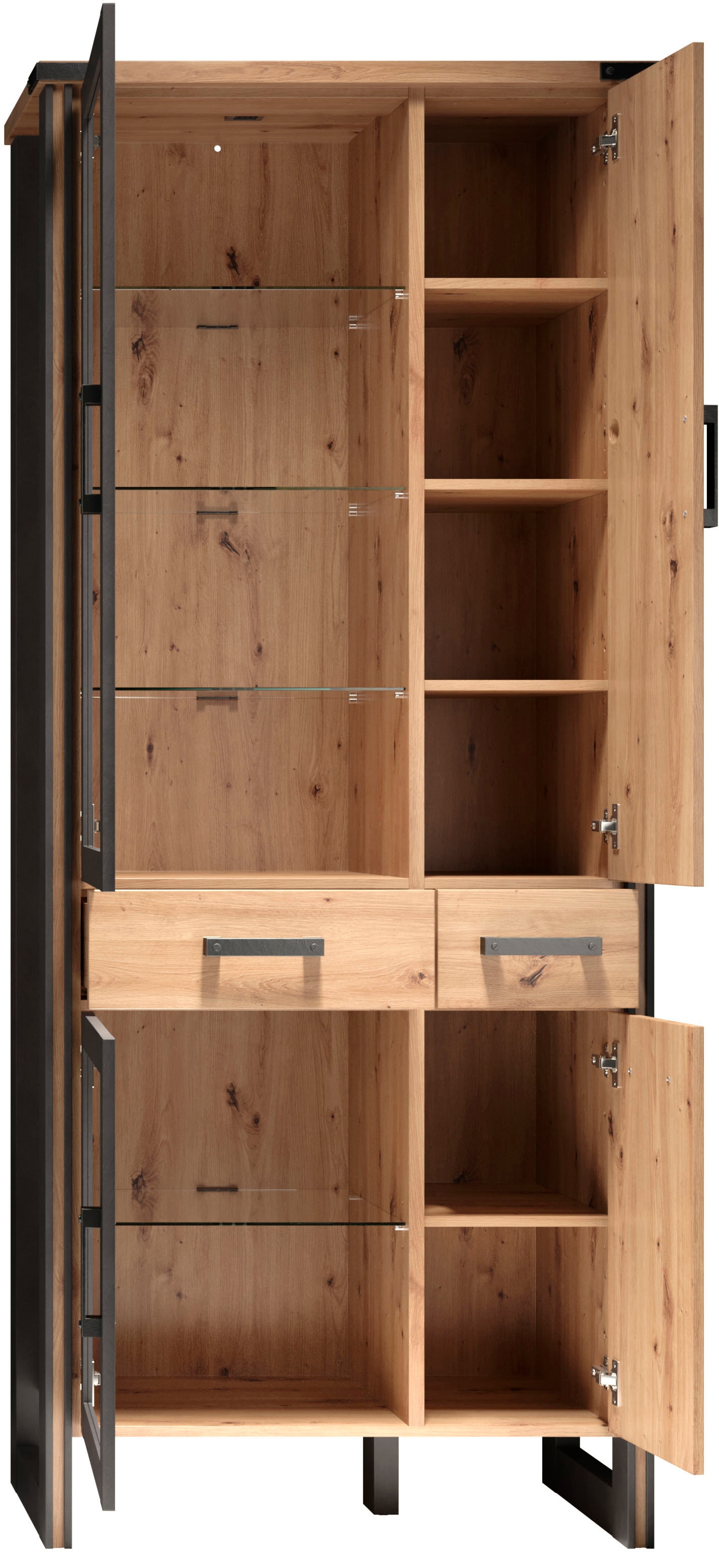 Home affaire Vitrine de rangement »Mia« 1 cuis tlg. Modernes Design