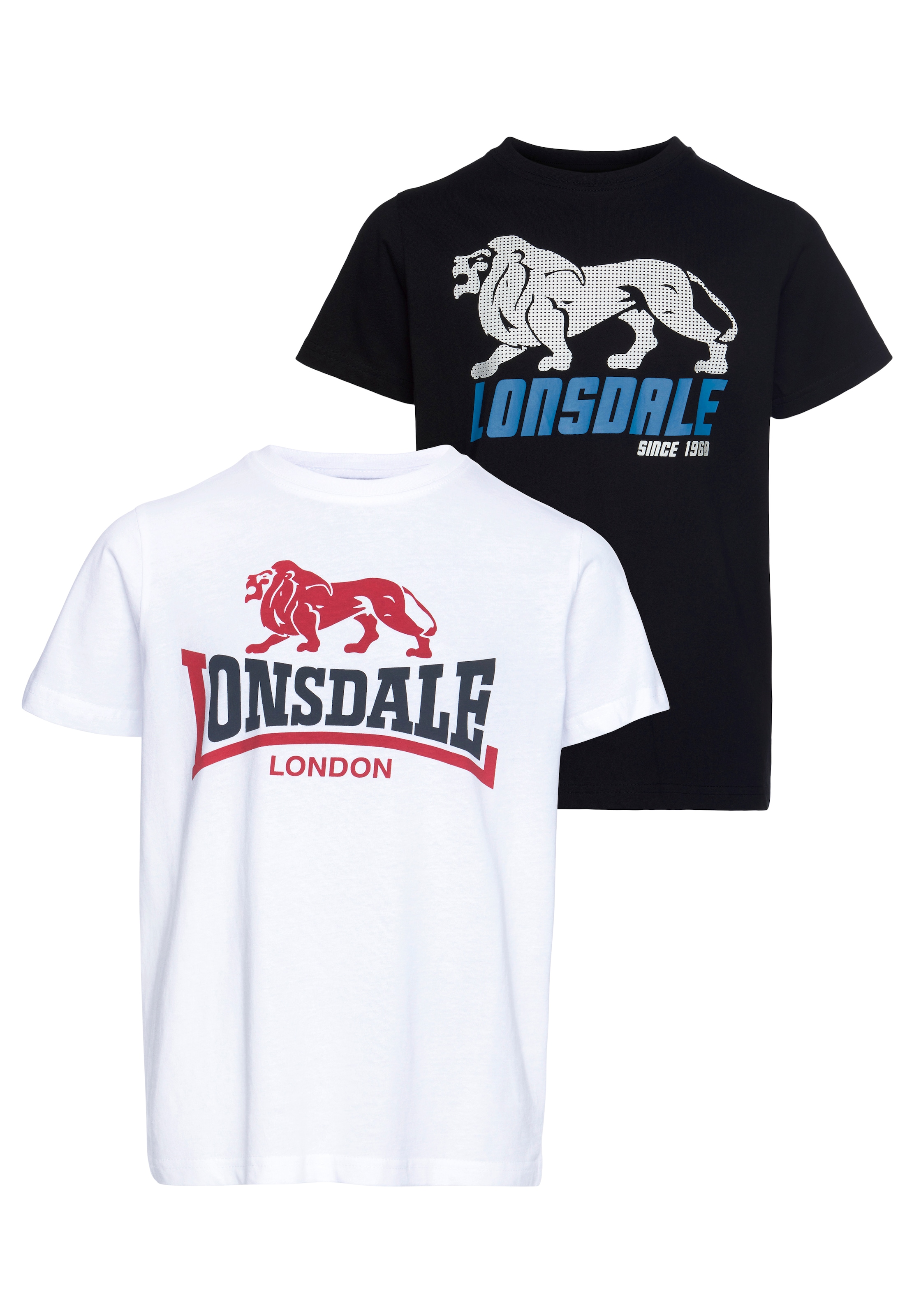 Image of Lonsdale T-Shirt »HOLMROOK«, (Packung, 2er-Pack) bei Ackermann Versand Schweiz