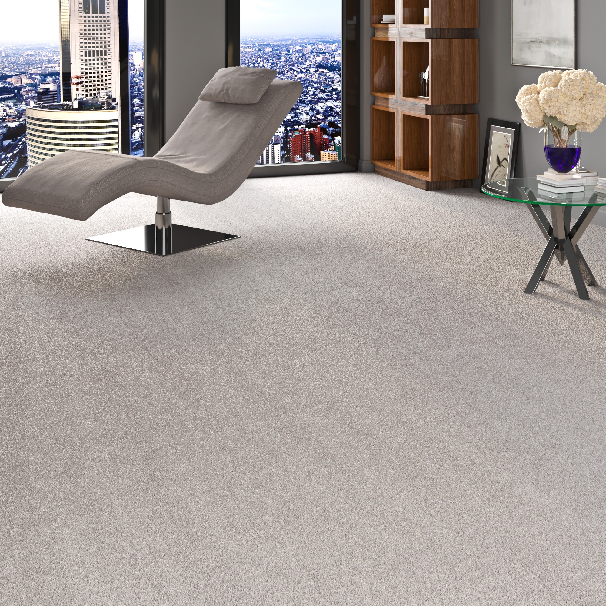 my home Teppichboden »Zephyra, Schlinge, Made in Netherlands«, rechteckig, 8 mm Höhe, Uni Farben, Breite 400 cm, Schlinge, strapazierfähig