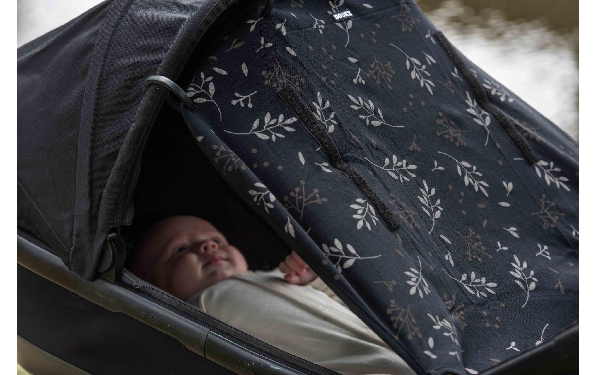 Dooky Housse de protection solaire pour poussette »Universal Cover Romantic Leaves«