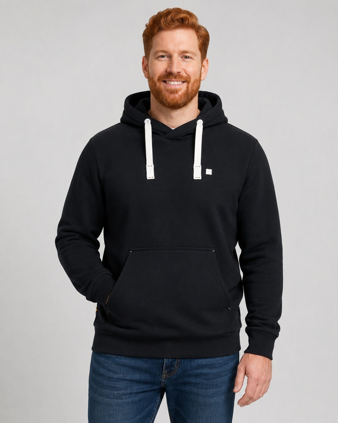 DEPROC Active Sweat à capuche »LinusCMYK II MEN«, veste polaire douce avec poche kangourou
