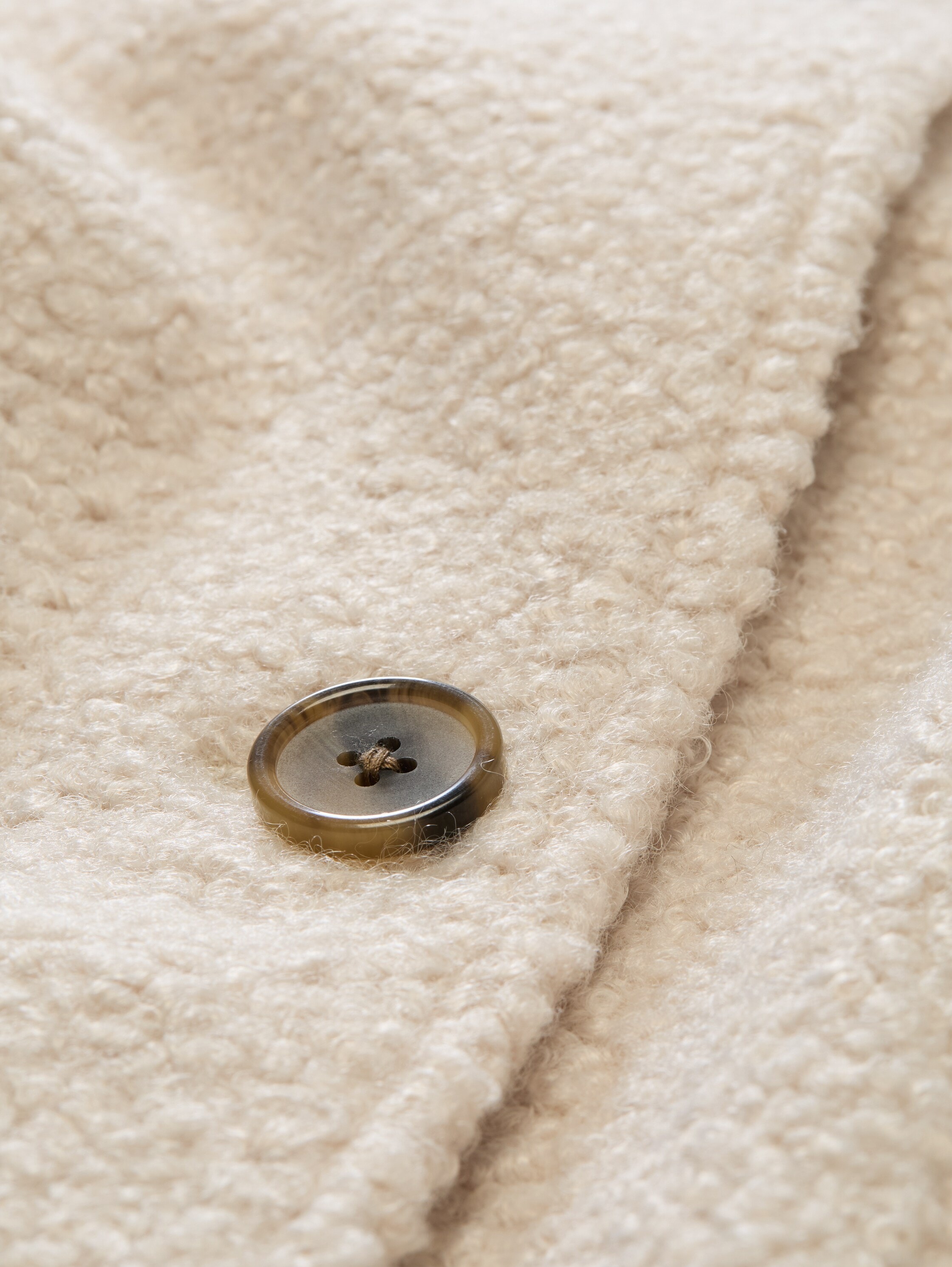 TOM TAILOR PLUS Manteau long Manteau d'hiver / peluche teddy / avec patte de boutonnage et col montant