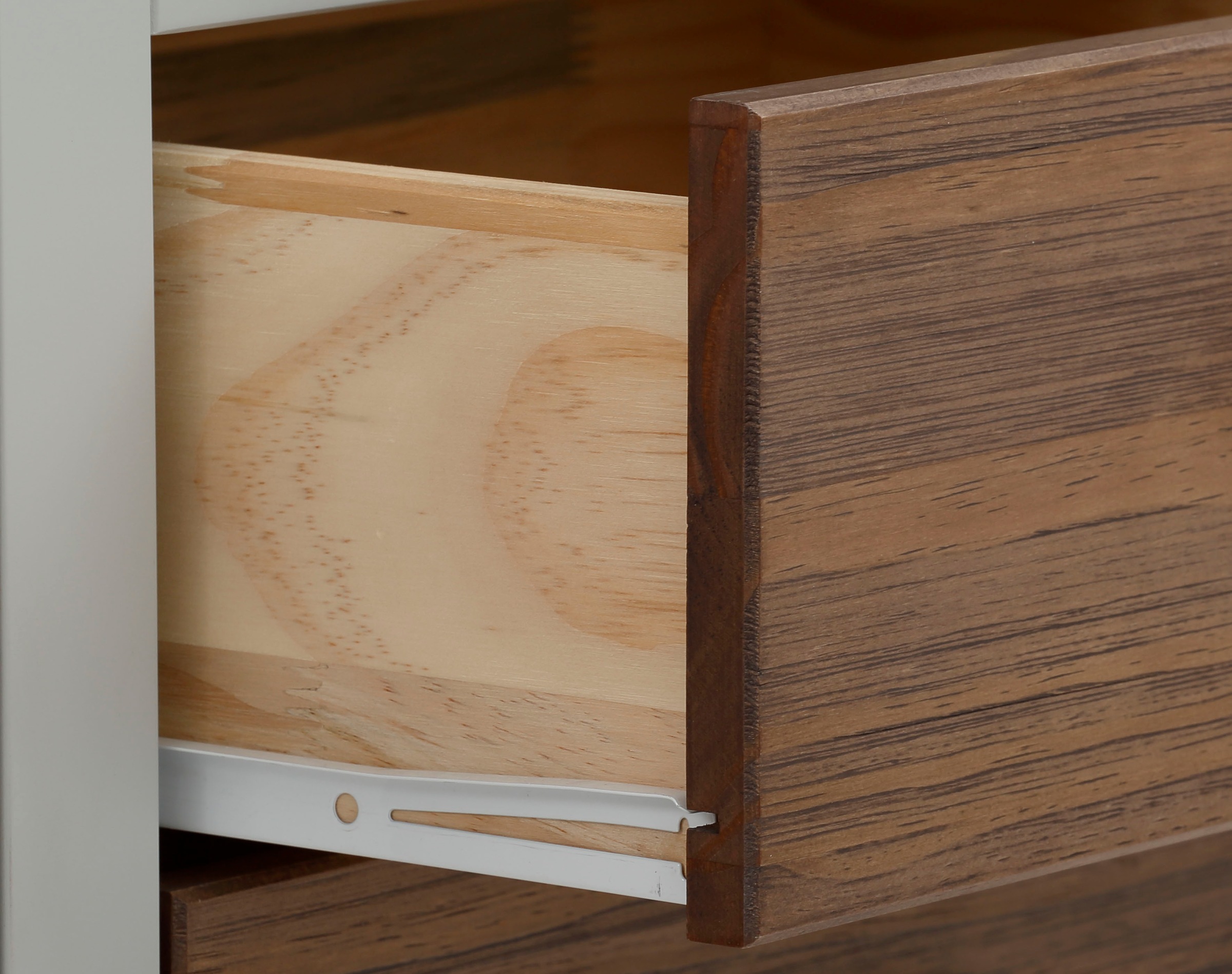 Home affaire Hochschrank »Borey«,  aus Massivholz