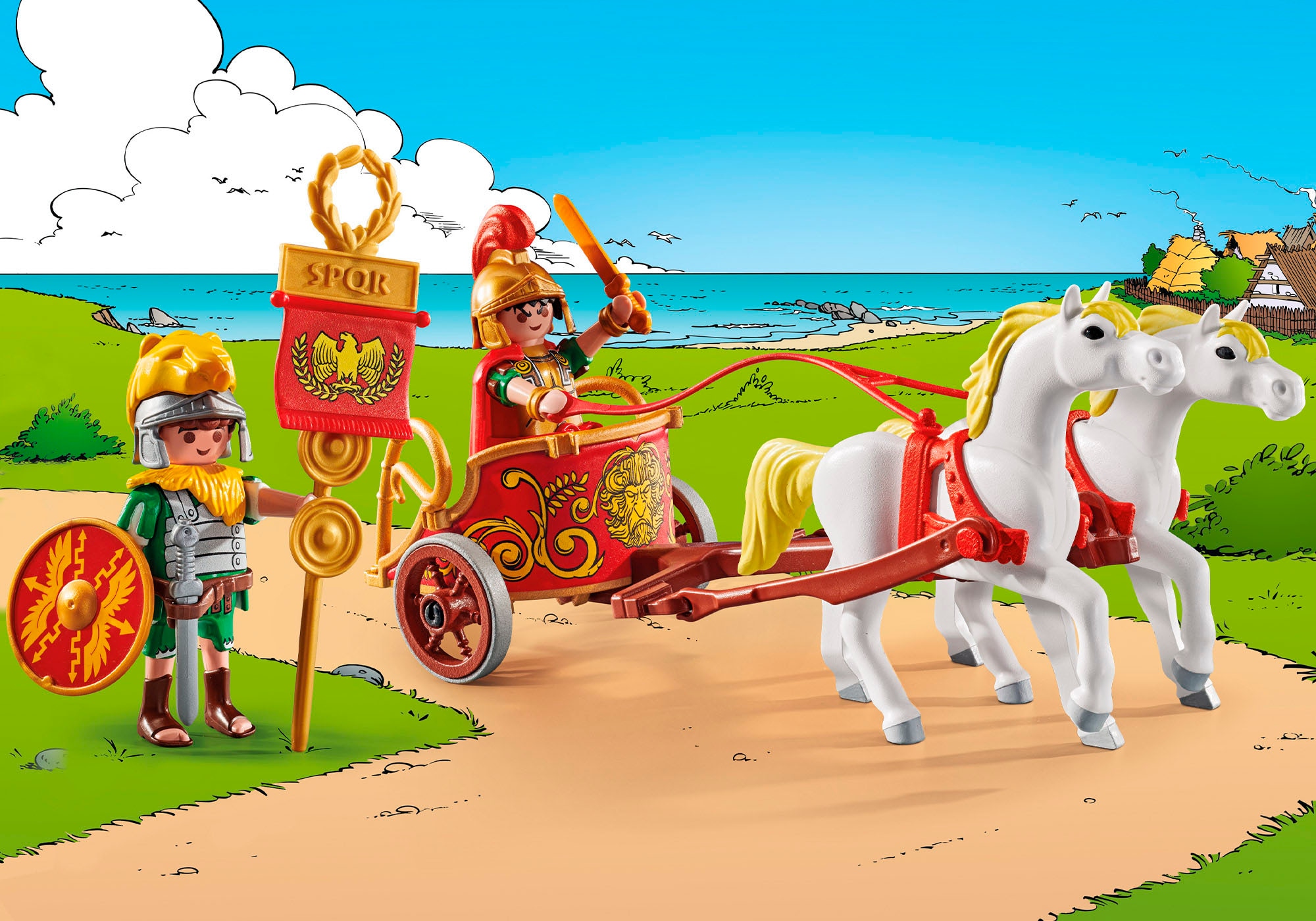 Playmobil® Jeu de construction »Römischer Streitwagen (71543), Asterix« Made in Europe