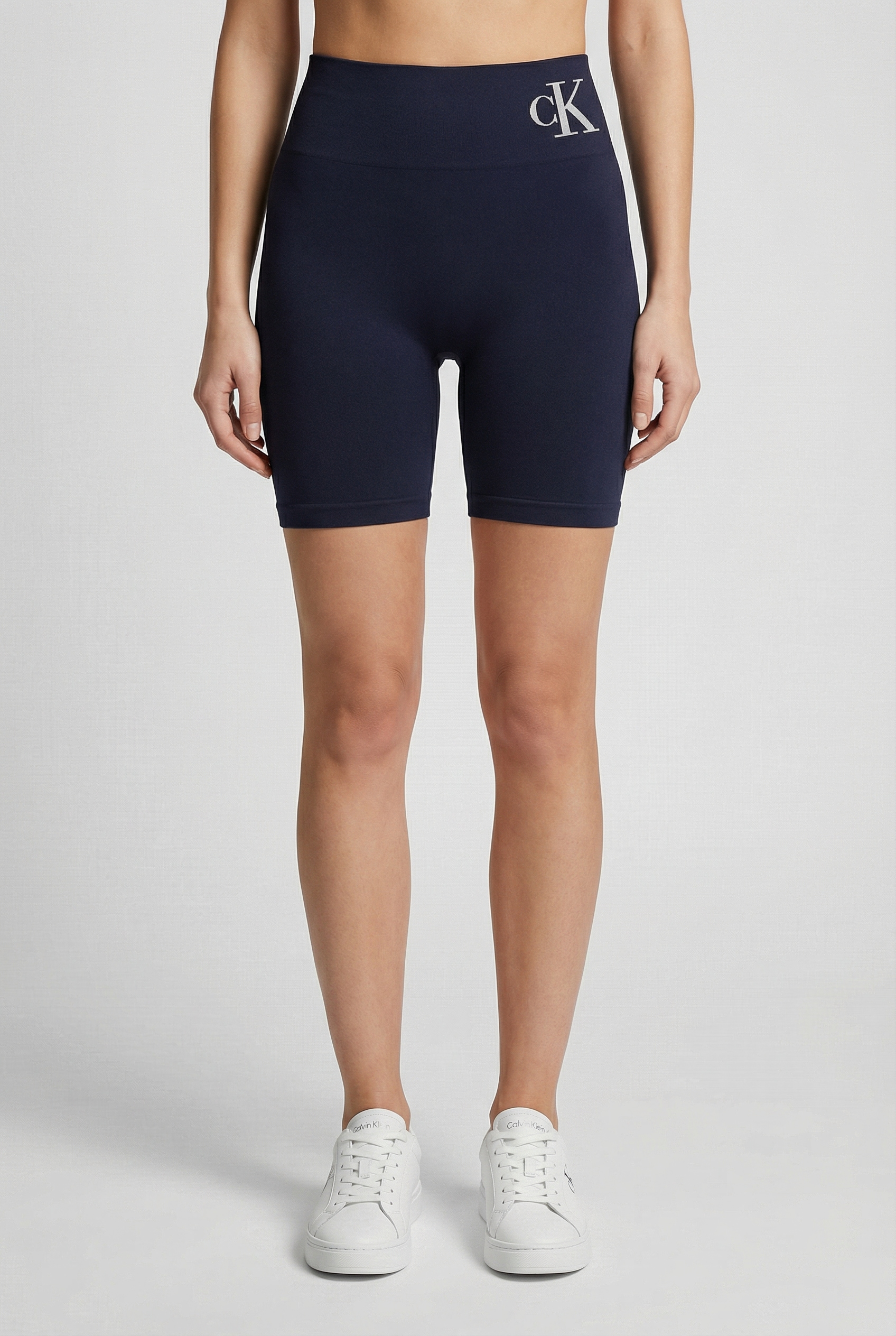Image of Calvin Klein Leggings "CK WOMEN BIKER SHORT" mit breitem Bund, elastisch, Logo