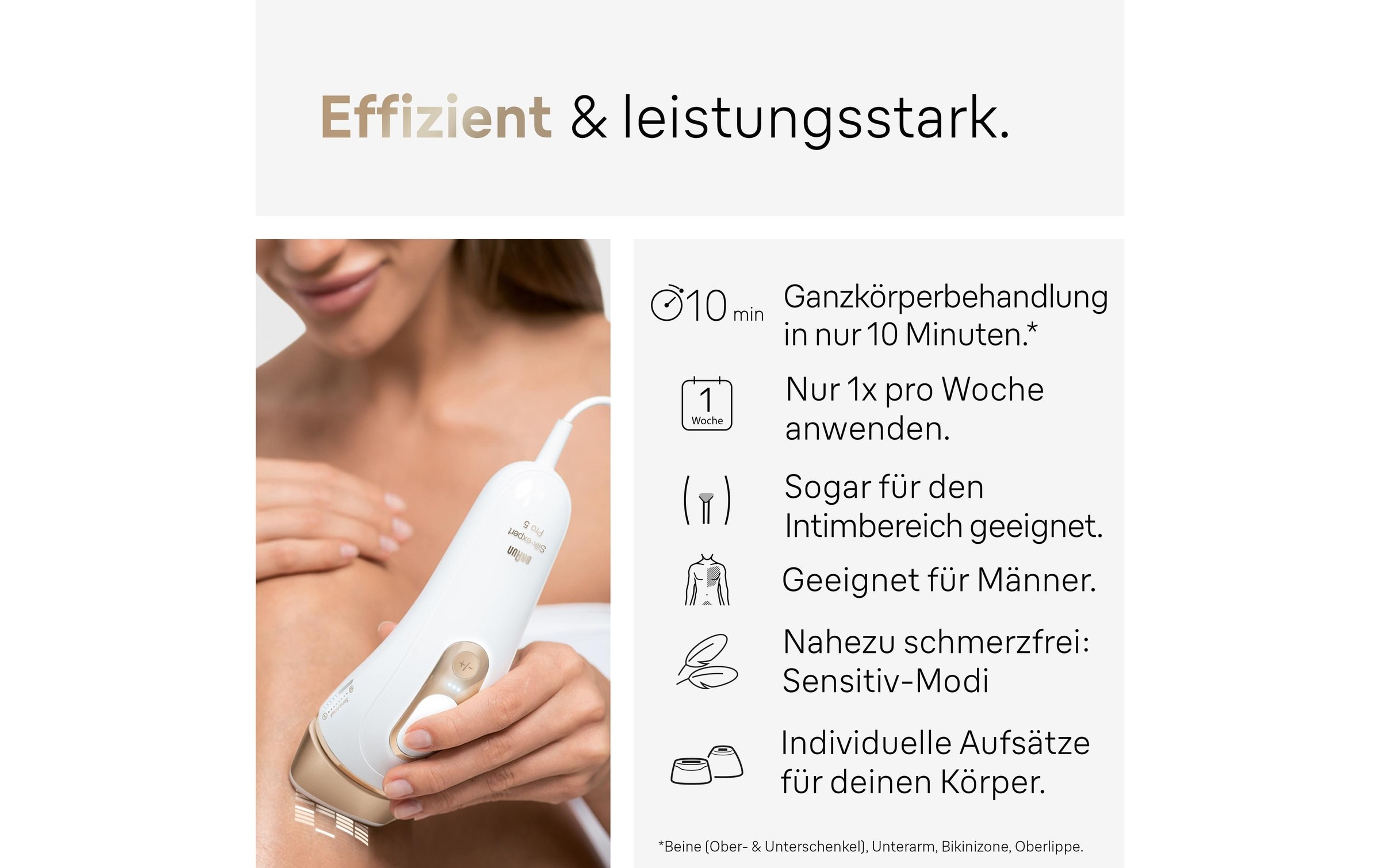 Braun IPL-Haarentferner »Silk-expert Pro 5 PL5382«, 125 Lichtimpulse