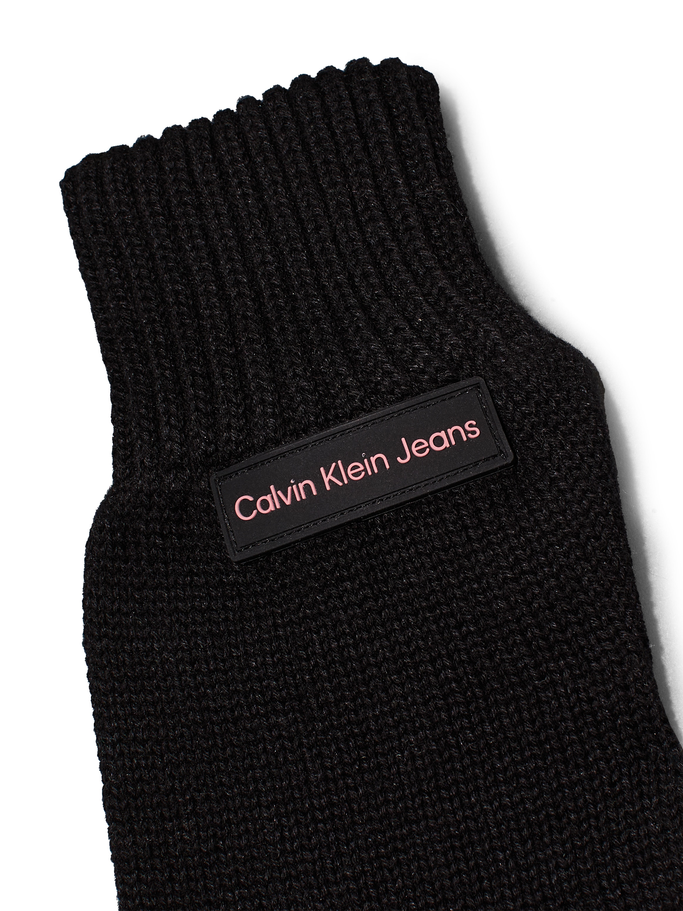 Calvin Klein Jeans Strickhandschuhe »INST PATCH GLOVES«, mit Logopatch