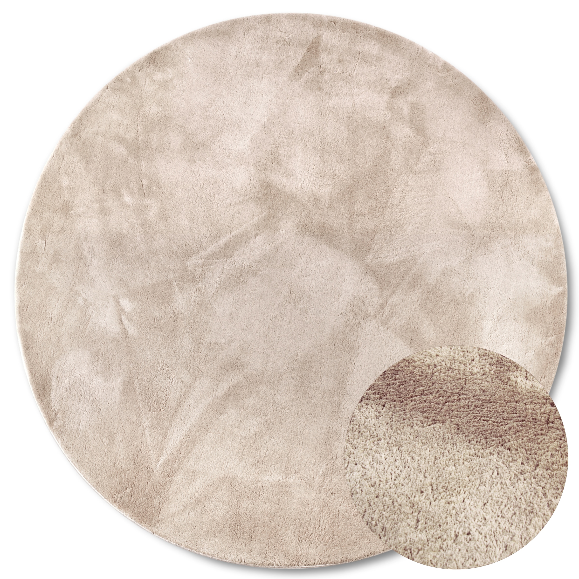 Villeroy & Boch Tapis »Leon« Rond 15 mm Höhe Langflor, Shaggy, einfarbig, flauschig, weich, glänzend, modern, uni