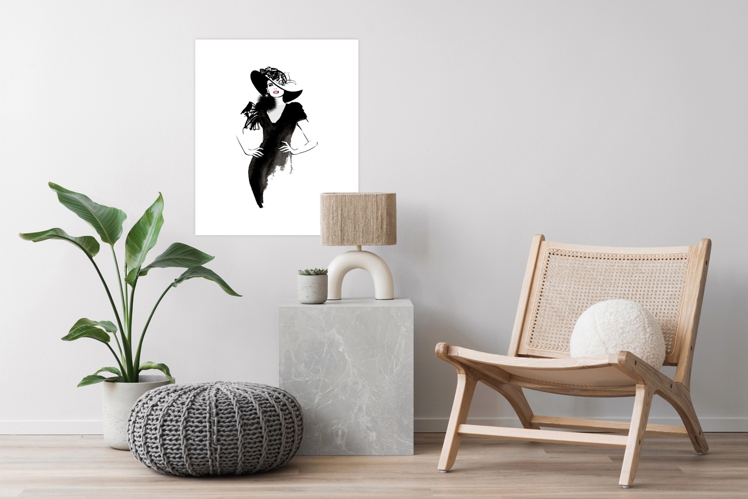 GOODproduct Poster "Skizze Hollywood" Bilder von Frauen  Fashion  Frau  Magazincover  Mode  Modebilder 1 Stk. tlg. HD Premium Druck