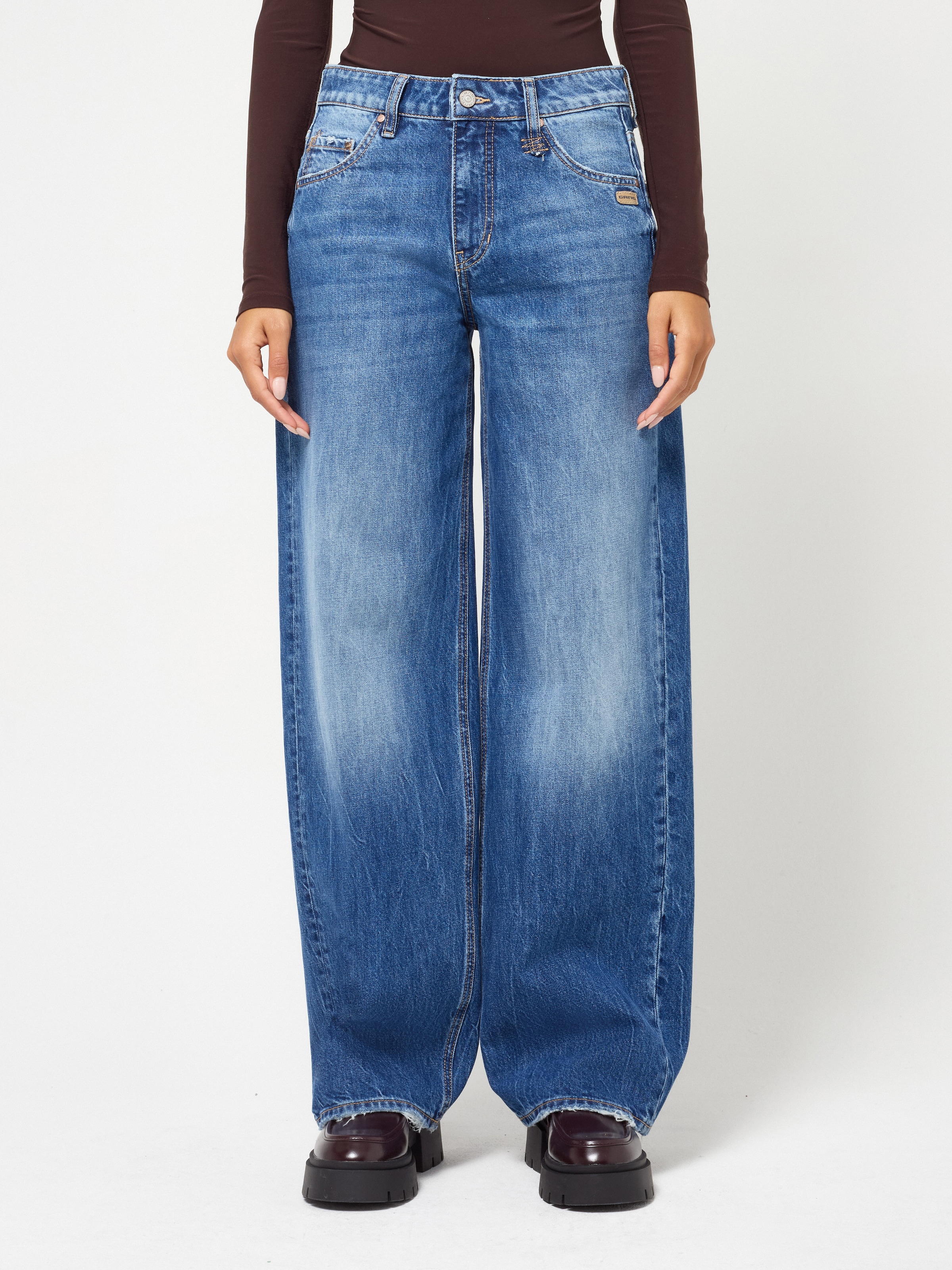 Image of GANG 5-Pocket-Jeans "94CORA" im Baggy Fit mit niedriger Leibhöhe