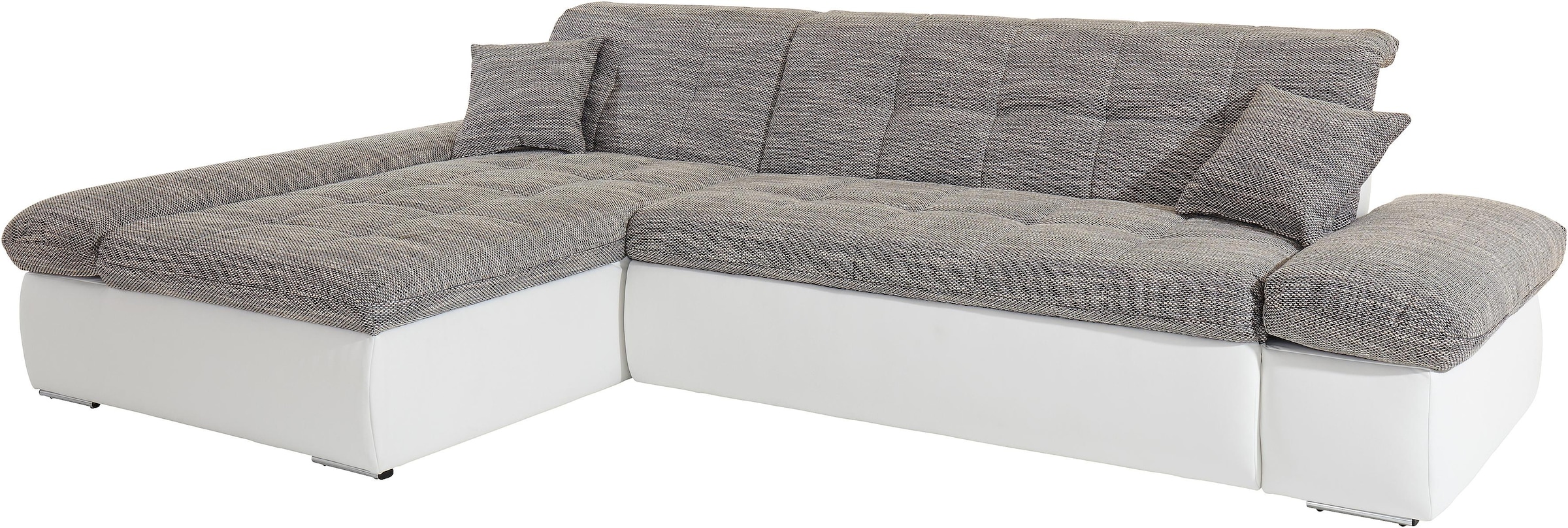 DOMO collection Ecksofa »Moric Schlafsofa B/T/H 300/172/80 cm, auch in Cord, L-Form«, XXL-Format, wahlweise auch mit Bettfunktion und Armverstellung