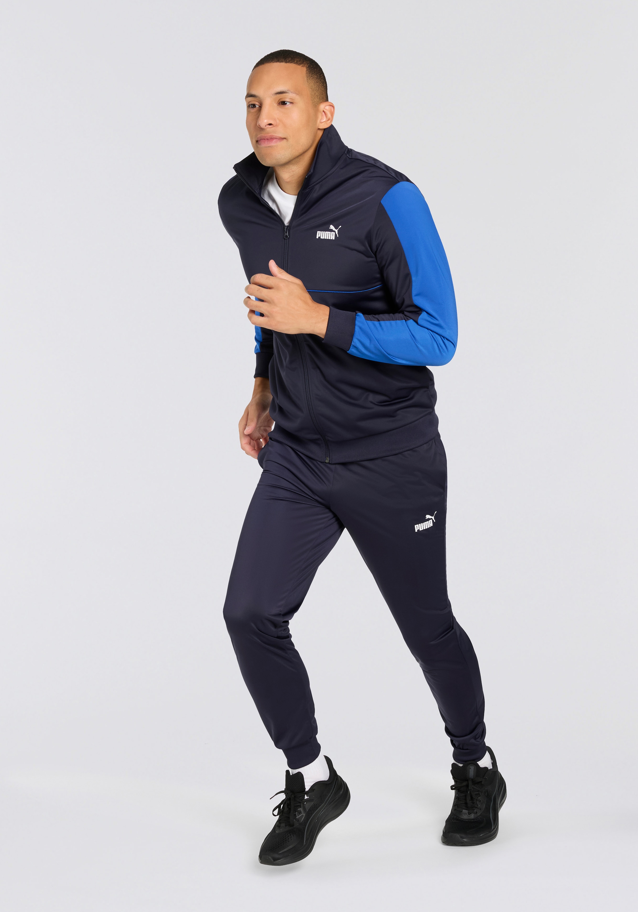 Image of PUMA Trainingsanzug "SPORT POLY SUIT" 2 Stk. ohne Kapuze, aus Trikot-Material