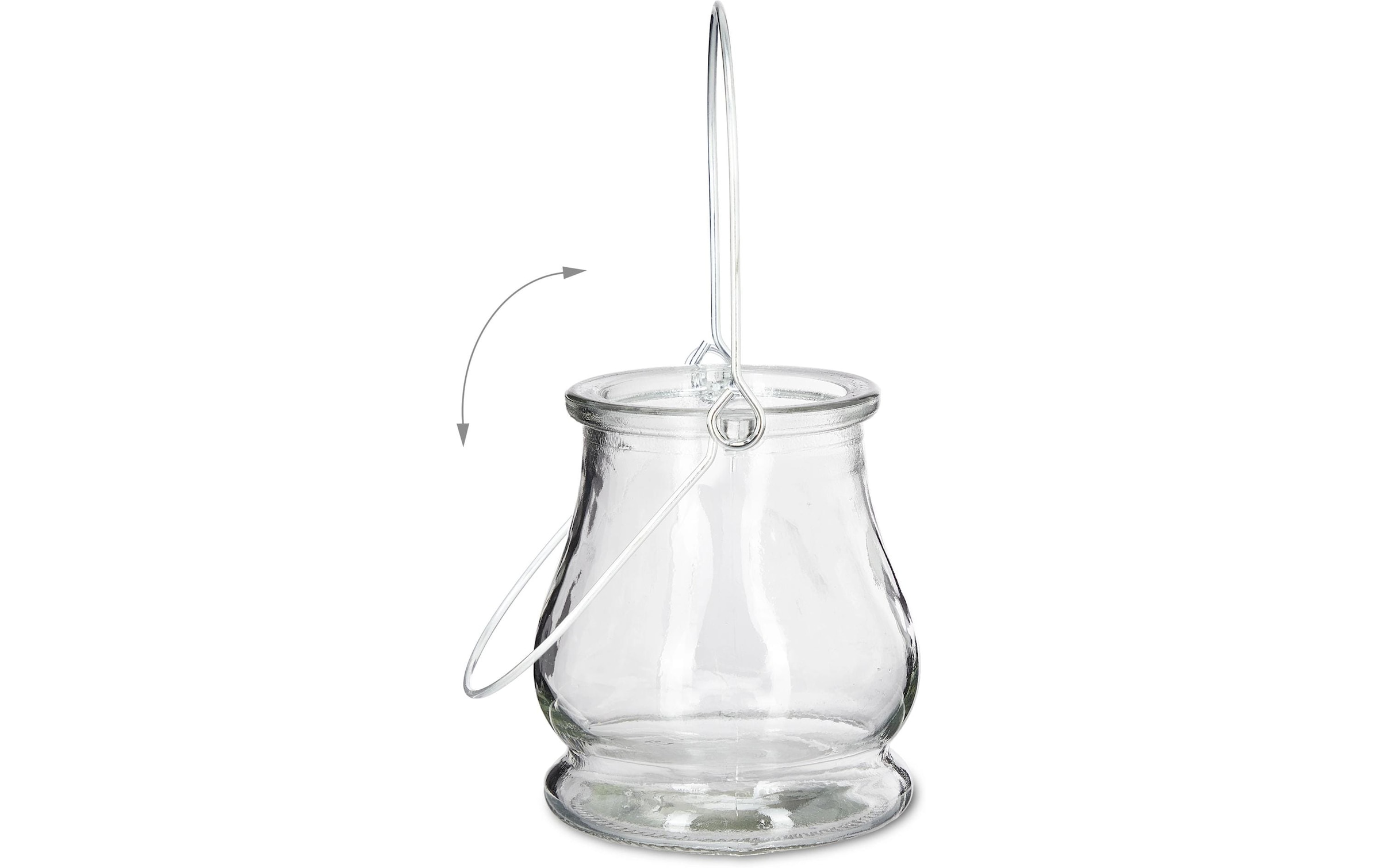relaxdays Windlicht »10 cm Glas 12 Stück«