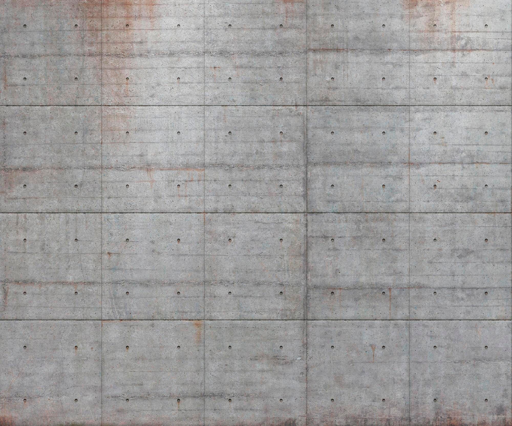 Image of Komar Vliestapete "Digitaldruck Vlies - Concrete Blocks - Grösse 300 x 250 cm" bedruckt glatt Wohnzimmer, Schlafzimmer