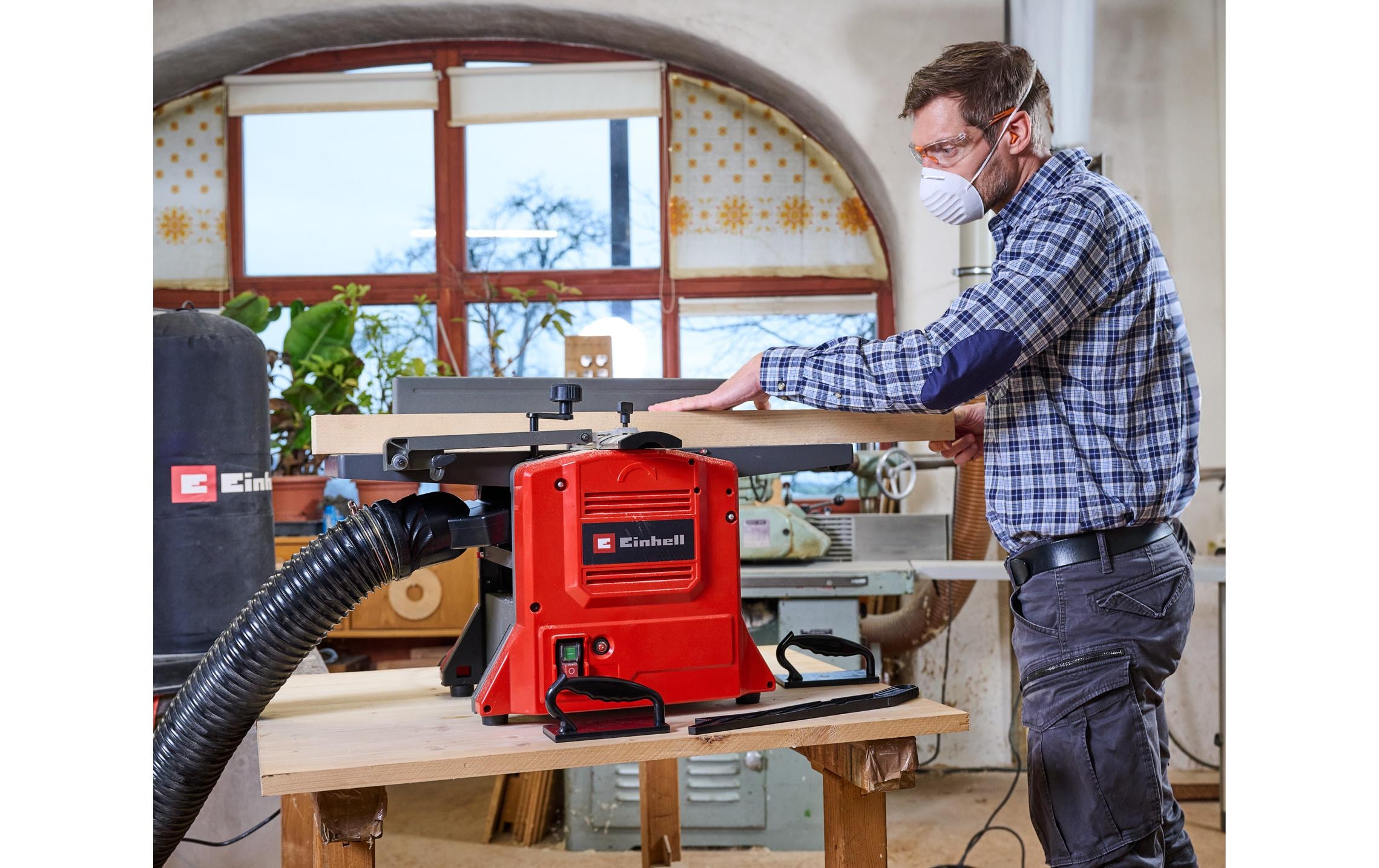 Einhell Abricht- und Dickenhobelmaschine »TC-SP 204/1« Stationäre Abricht- und Dickenhobelmaschine für präzise Ergebnisse