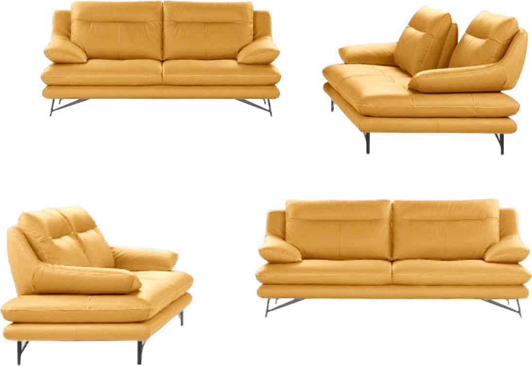 CALIA ITALIA 2,5-places »Cezanne, italienisches Design trifft erstklassigen Sitzkomfort, Leder« canapé design élégant en cuirs particulièrement durables et faciles d'entretien