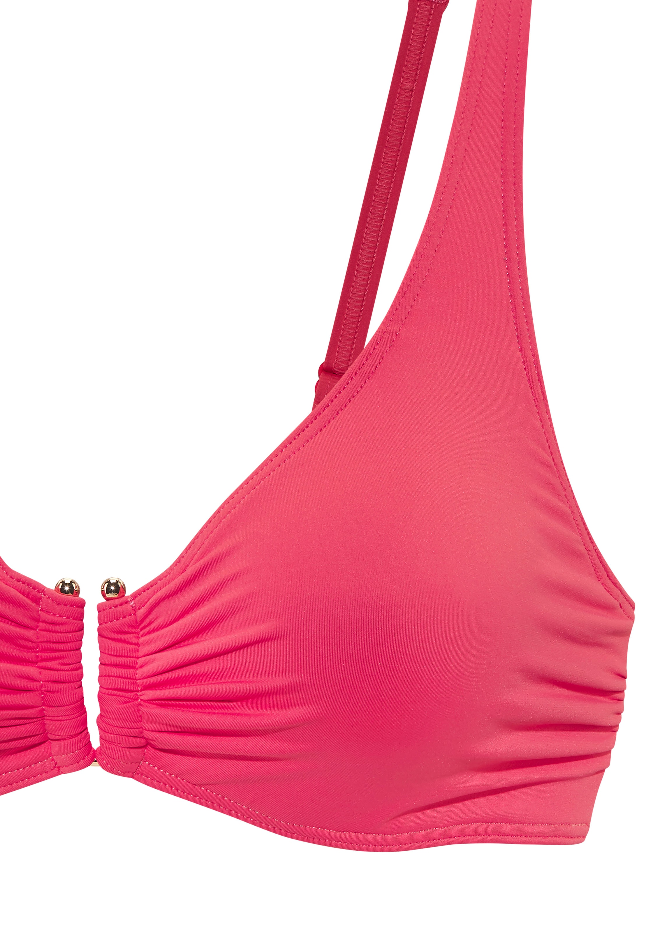 LASCANA Bügel-Bikini-Top »Italy«, mit goldfarbenfarbigen Accessoire