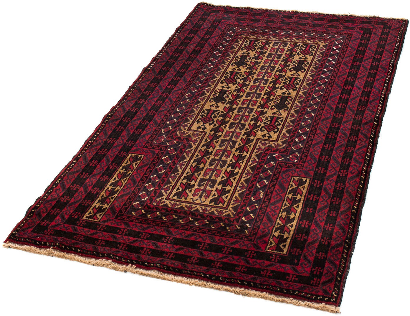 Image of morgenland Orientteppich »Belutsch - 152 x 88 cm - dunkelrot«, rechteckig, 8 mm Höhe, Wohnzimmer, Handgeknüpft, Einzelstück mit Zertifikat bei Ackermann Versand Schweiz