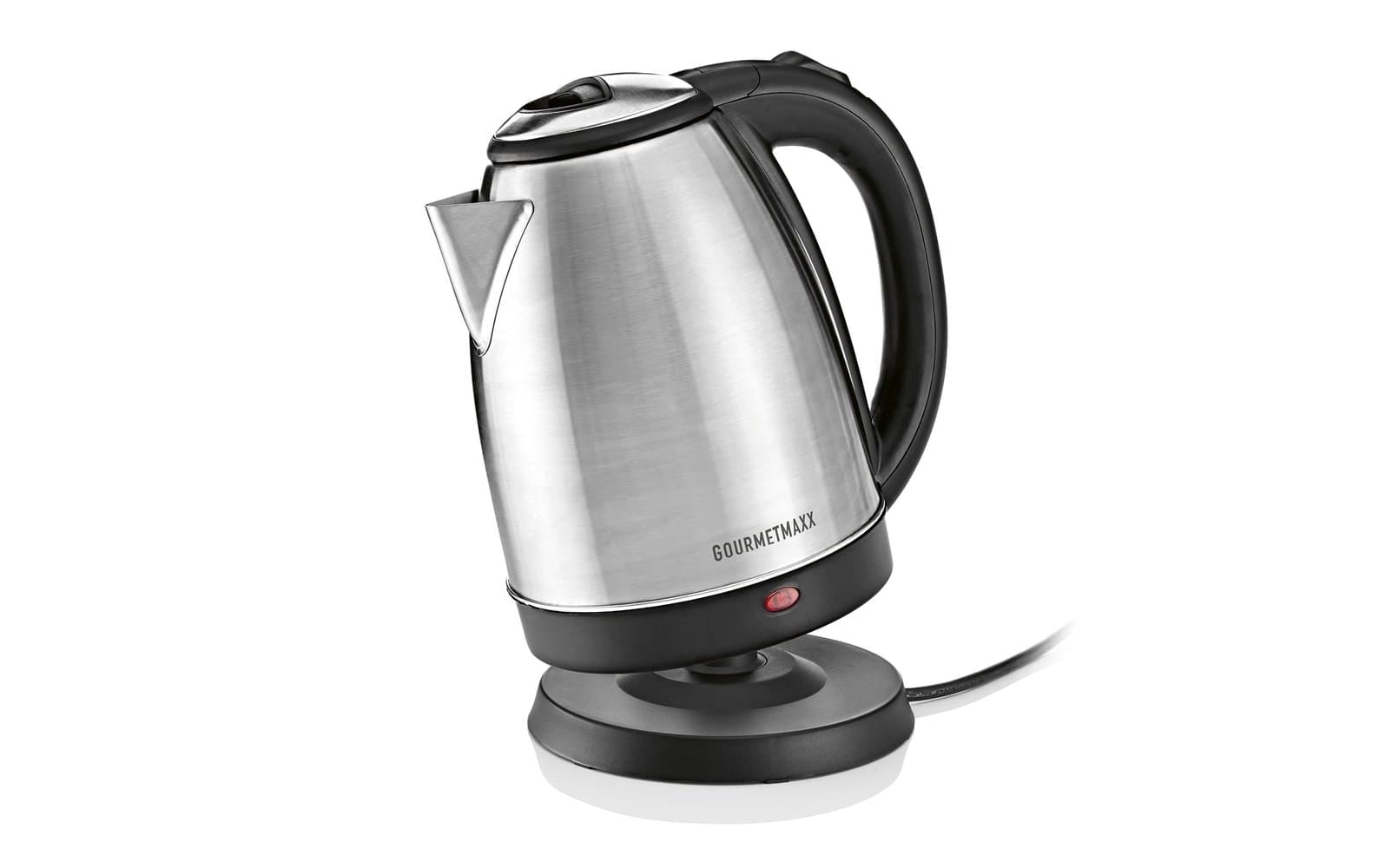 GOURMETmaxx Chauffe-eau »Wasserkocher 30388 1.8 l, Schwarz/Edelstahl«