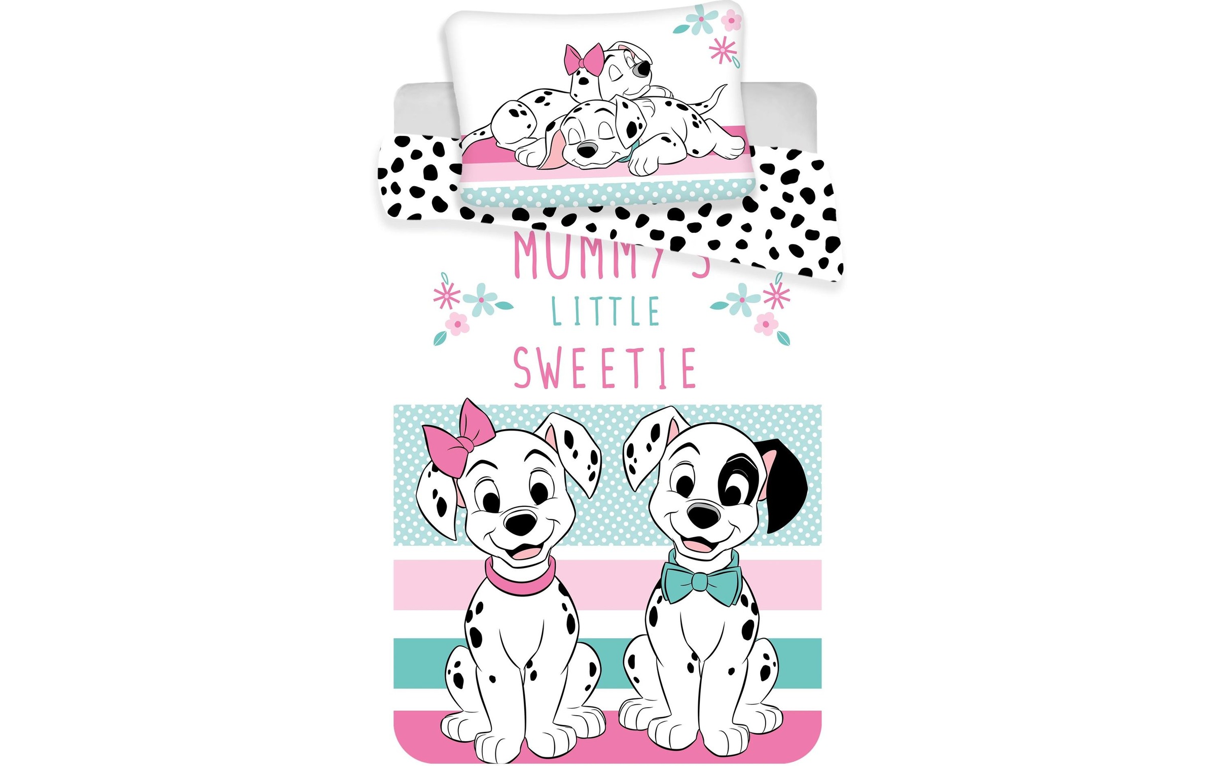 Image of Kinderbettwäsche "Jerry Fabrics 101 Dalmatians 100 x 135 cm + 40 x 60 cm" 2 Stk.