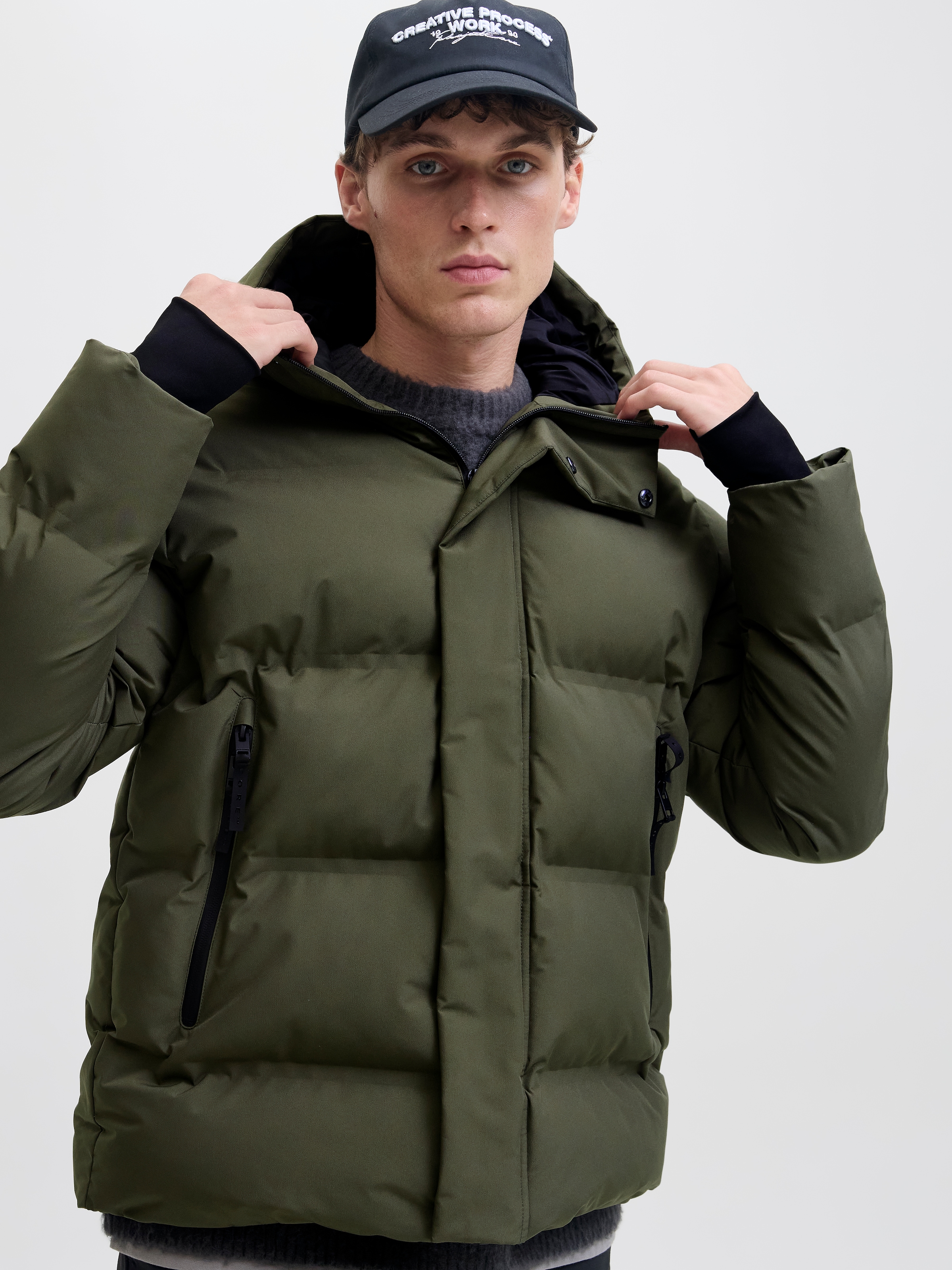 Jack & Jones Veste matelassée »JCOFUSION PUFFER JACKET« mit Kapuze