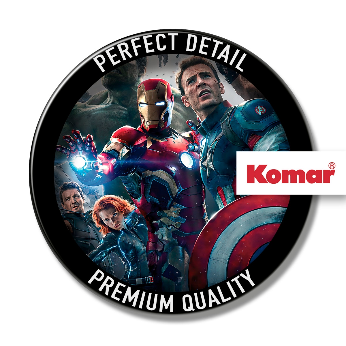 Komar Fototapete »Avengers-Age-of-Ultron-Movie-Poster - Grösse 184 x 254 cm«, bedruckt, Kinderzimmer